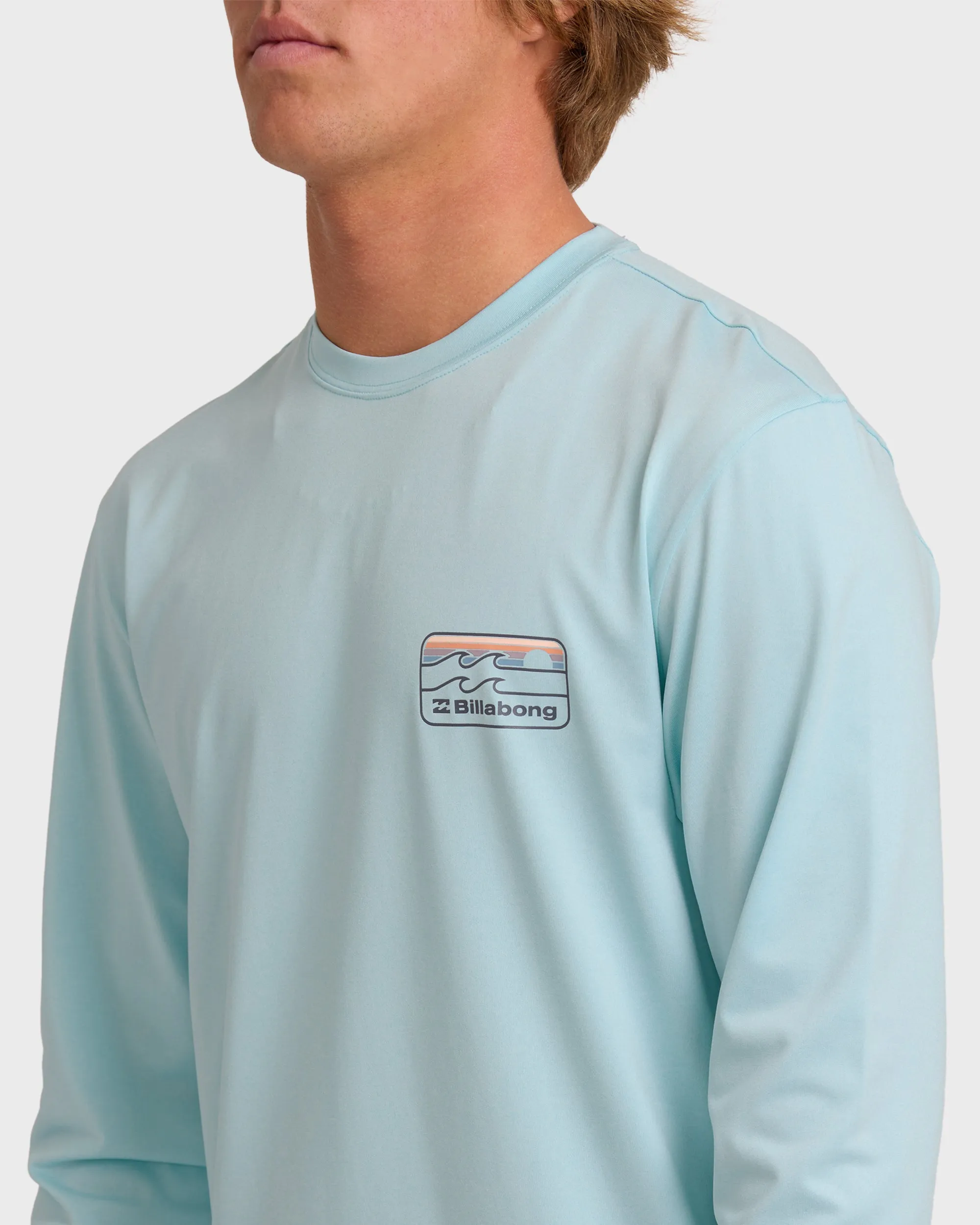 Runner Loose Fit Long Sleeve Surf Shirt - Blue Heather sold by Billabong product image thumbnail 5