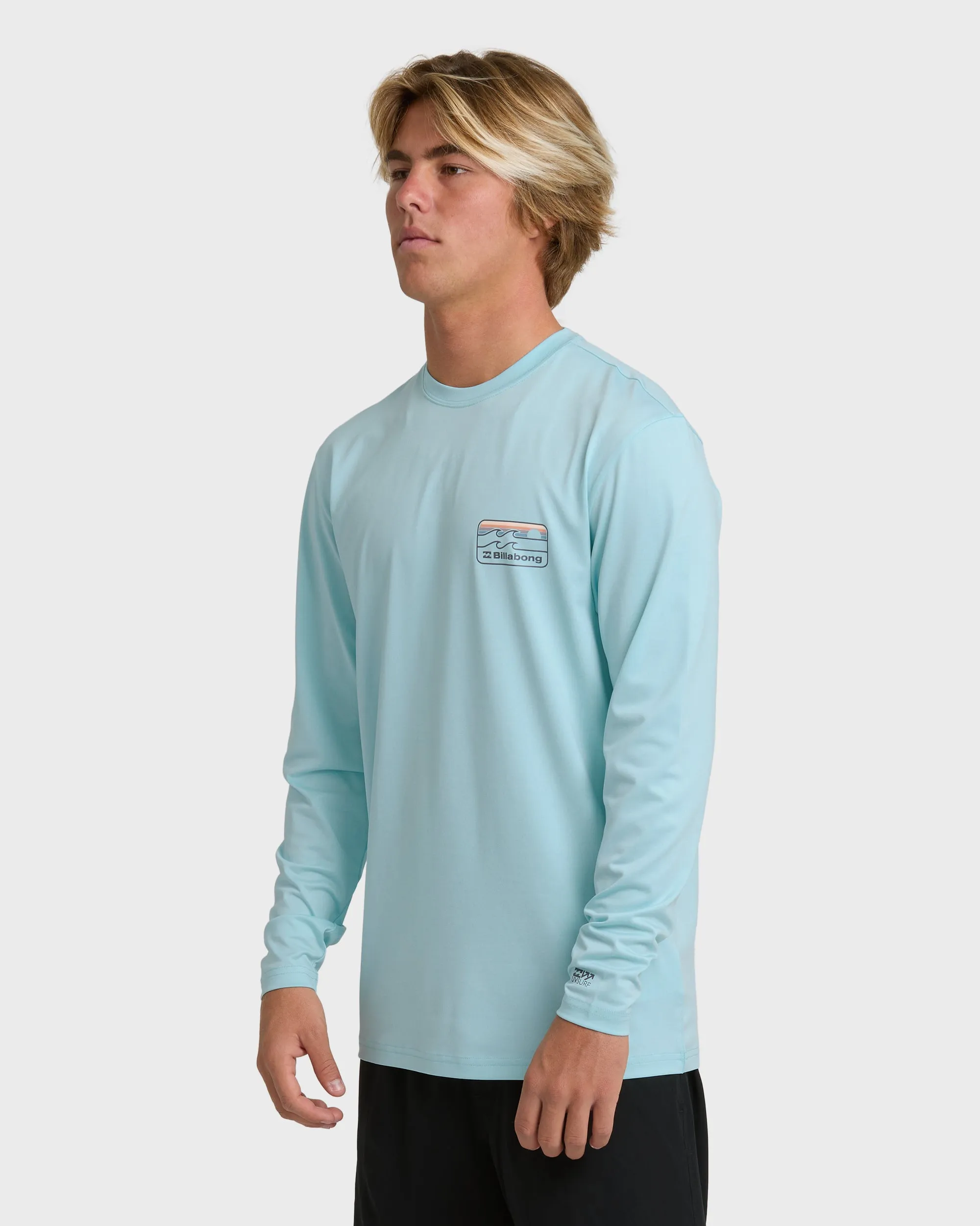 Runner Loose Fit Long Sleeve Surf Shirt - Blue Heather sold by Billabong product image thumbnail 3