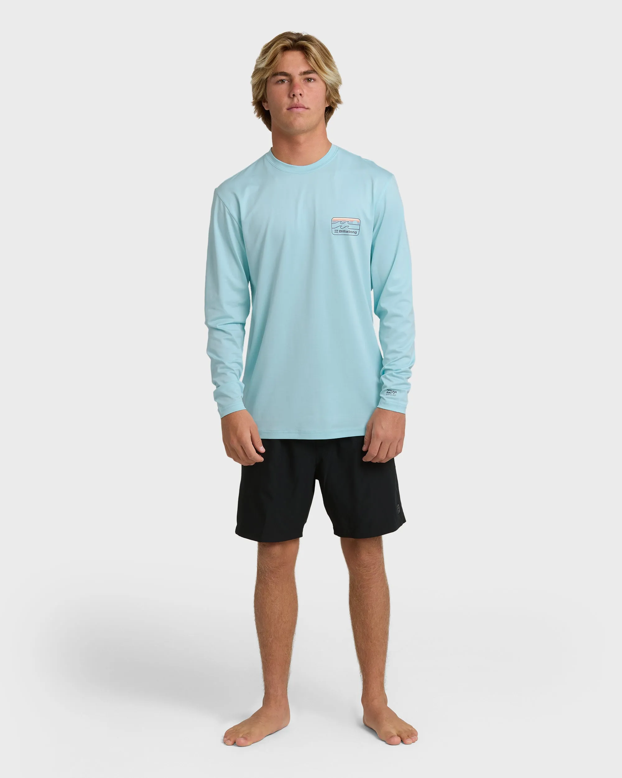 Runner Loose Fit Long Sleeve Surf Shirt - Blue Heather sold by Billabong product image thumbnail 4