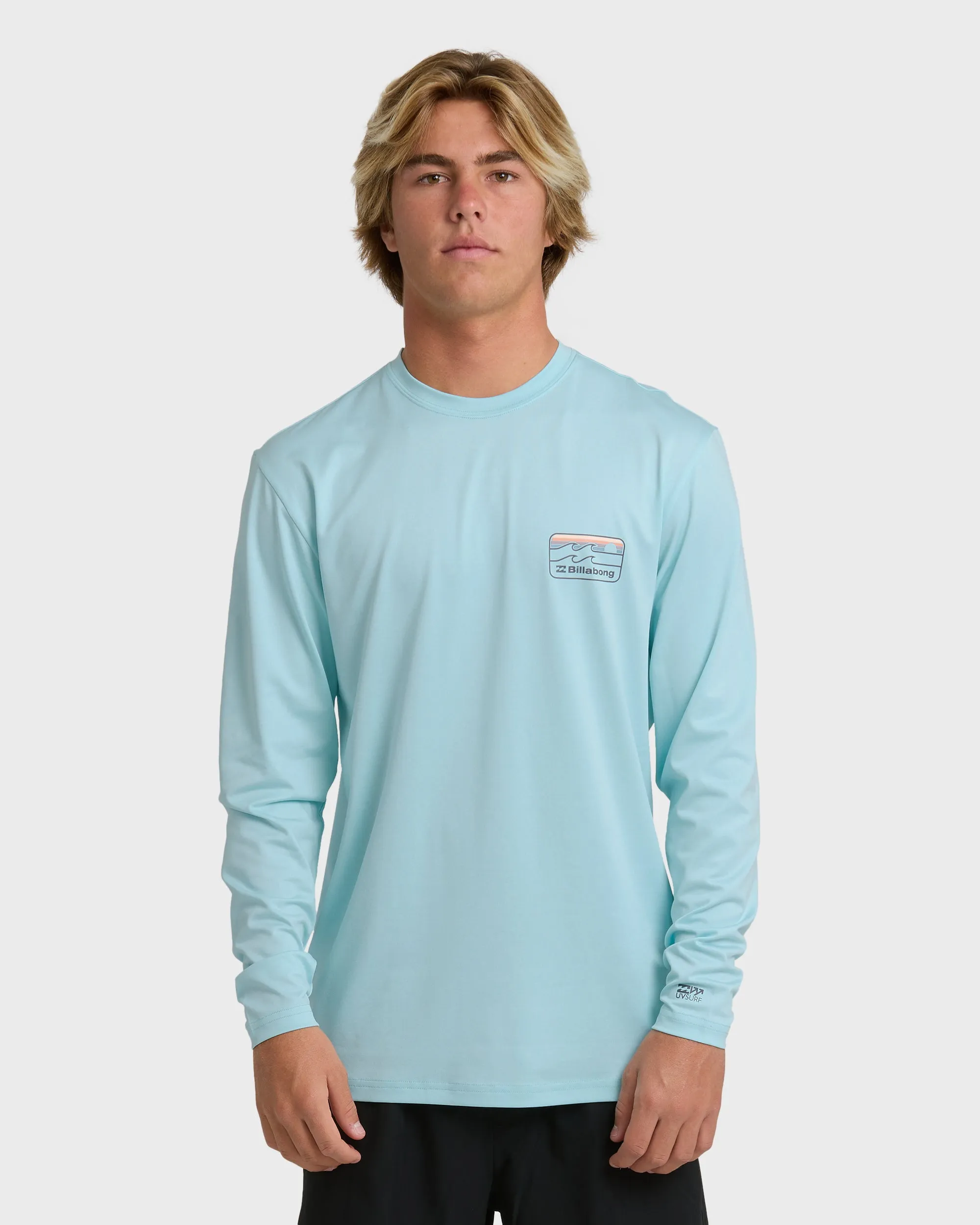 Runner Loose Fit Long Sleeve Surf Shirt - Blue Heather sold by Billabong