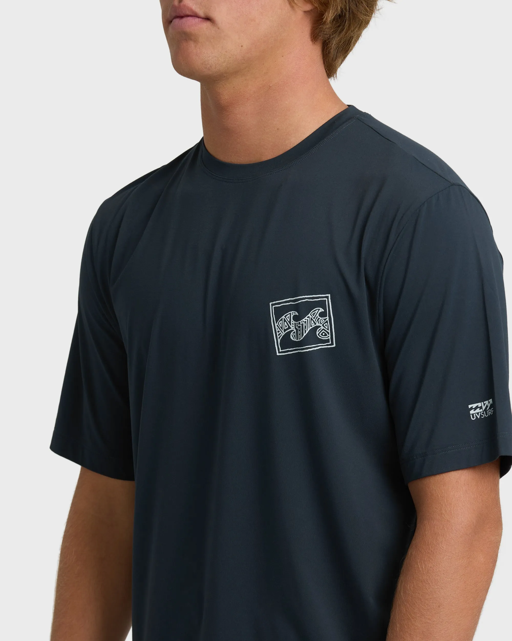 Crayon Wave Loose Fit Short Sleeve Surf Shirt - Navy sold by Billabong product image thumbnail 5