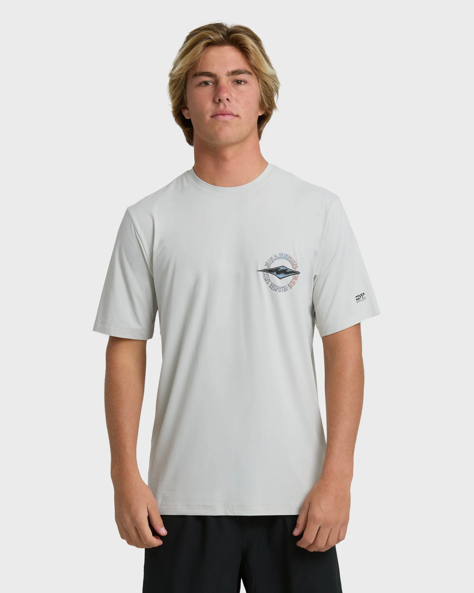 Hollow Diamond Loose Fit Short Sleeve Surf Shirt - Silver sold by Billabong