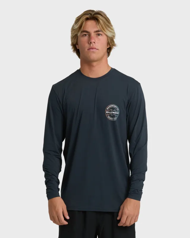 Hollow Loose Fit Long Sleeve Surf Shirt - Navy sold by Billabong