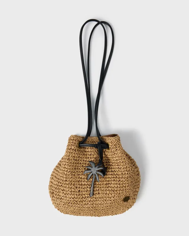 Date Palm Crossbody Mini Straw Tote - Tan sold by Billabong