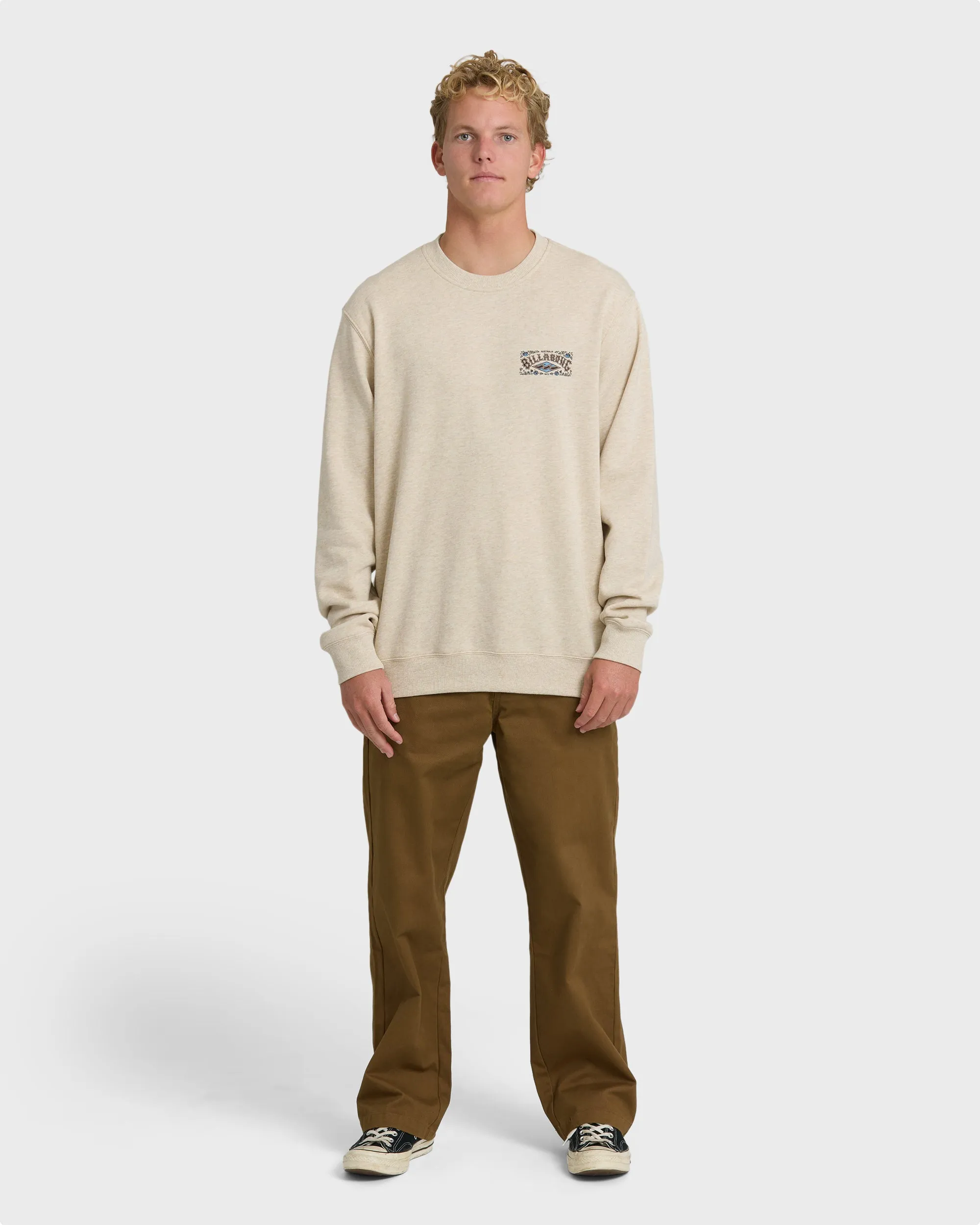Short Sands Crewneck Sweatshirt - Oatmeal Heather. sold by Billabong product image thumbnail 5
