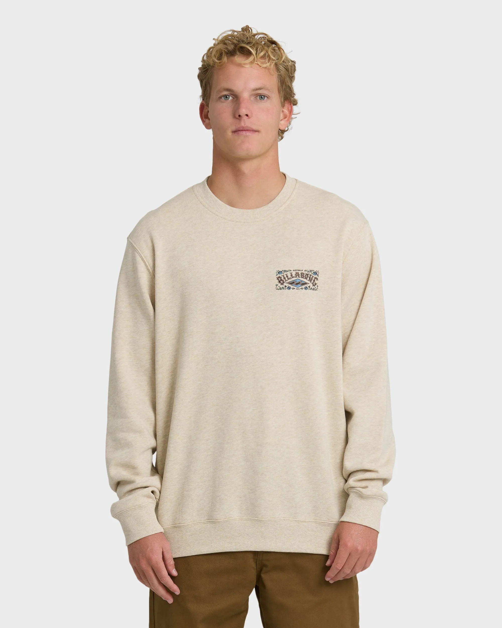 Short Sands Crewneck Sweatshirt - Oatmeal Heather. sold by Billabong product image thumbnail 2