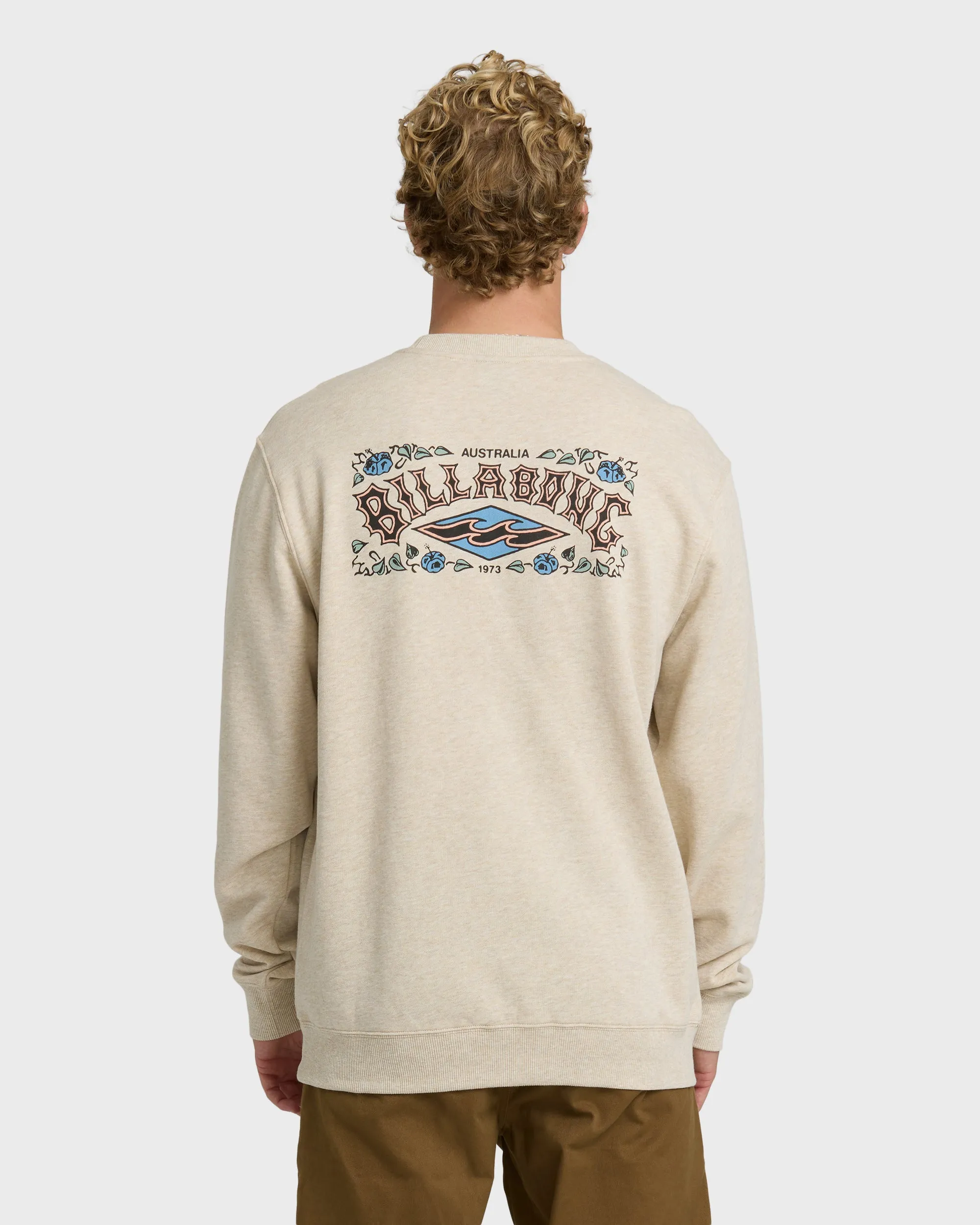 Short Sands Crewneck Sweatshirt - Oatmeal Heather. sold by Billabong product image thumbnail 3