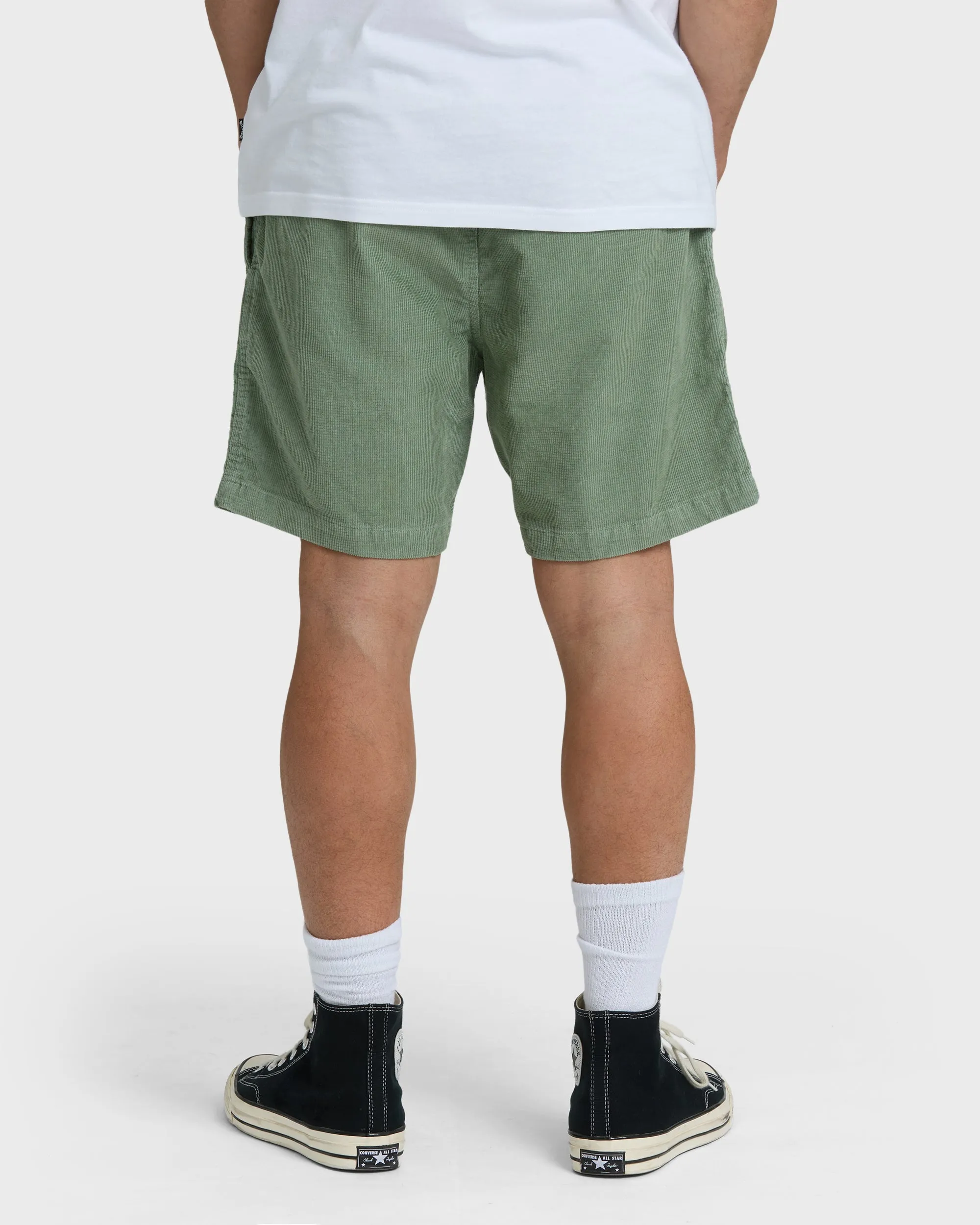 Larry Layback Cord Shorts - Moss sold by Billabong product image thumbnail 2