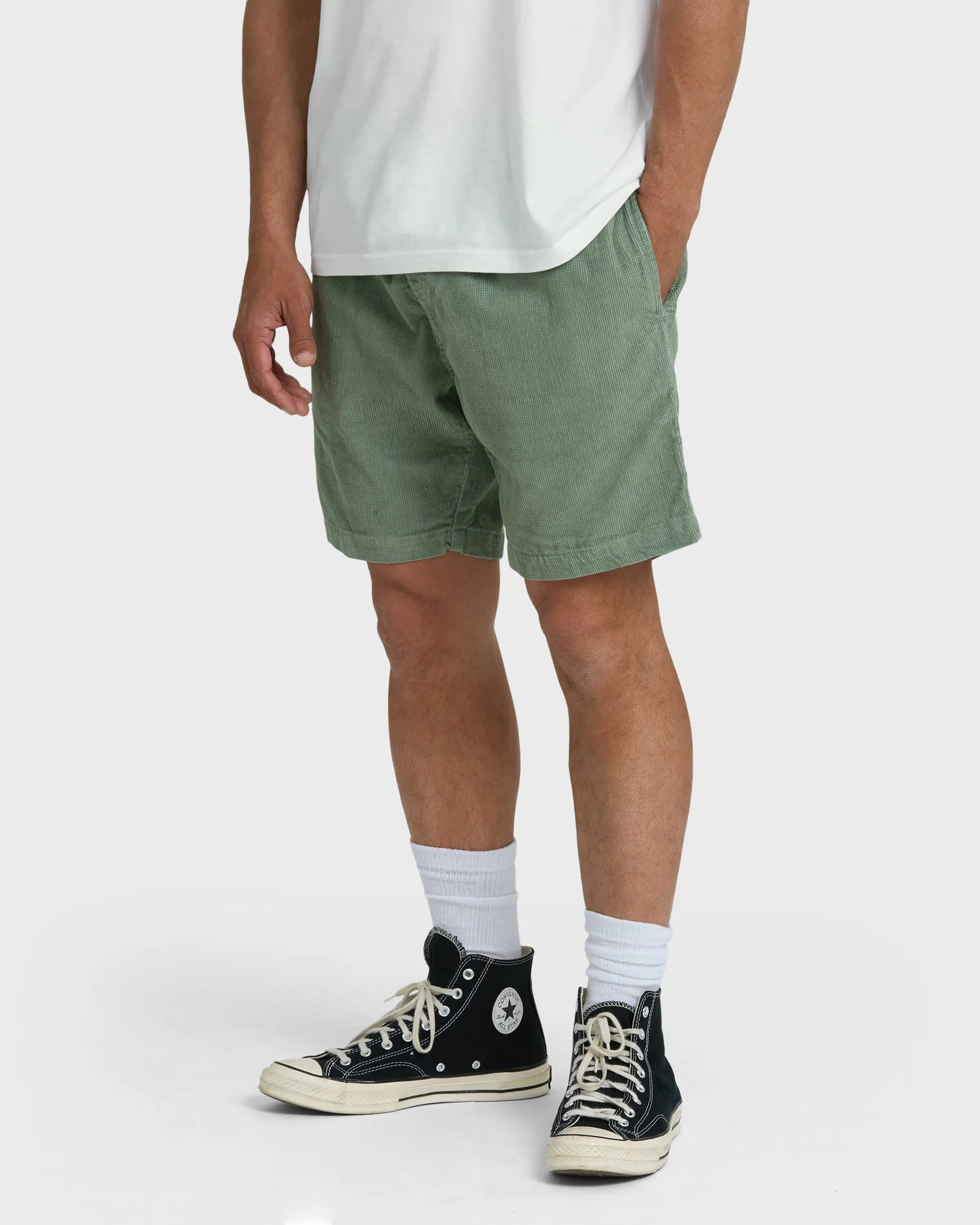 Larry Layback Cord Shorts - Moss sold by Billabong product image thumbnail 3