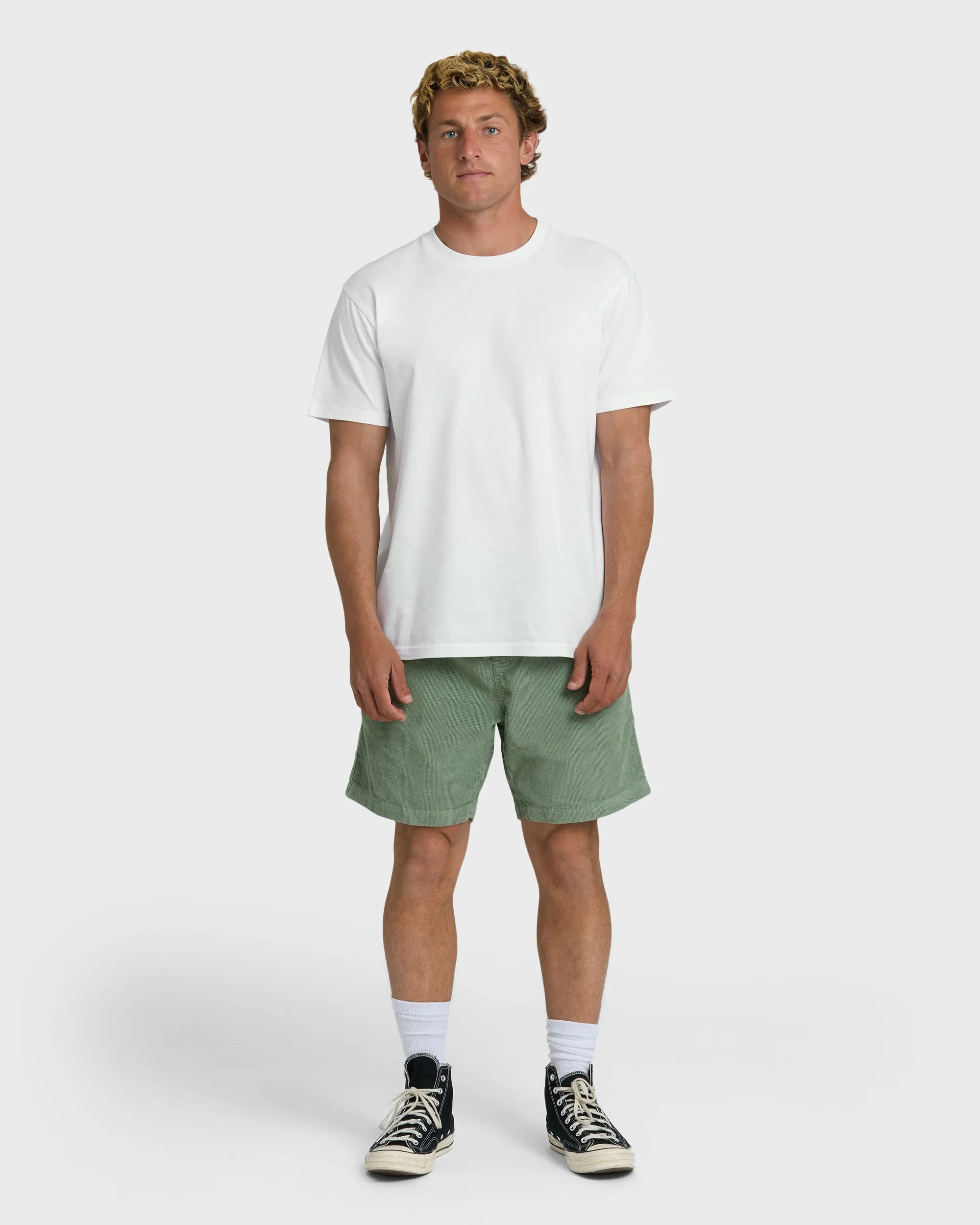 Larry Layback Cord Shorts - Moss sold by Billabong product image thumbnail 4