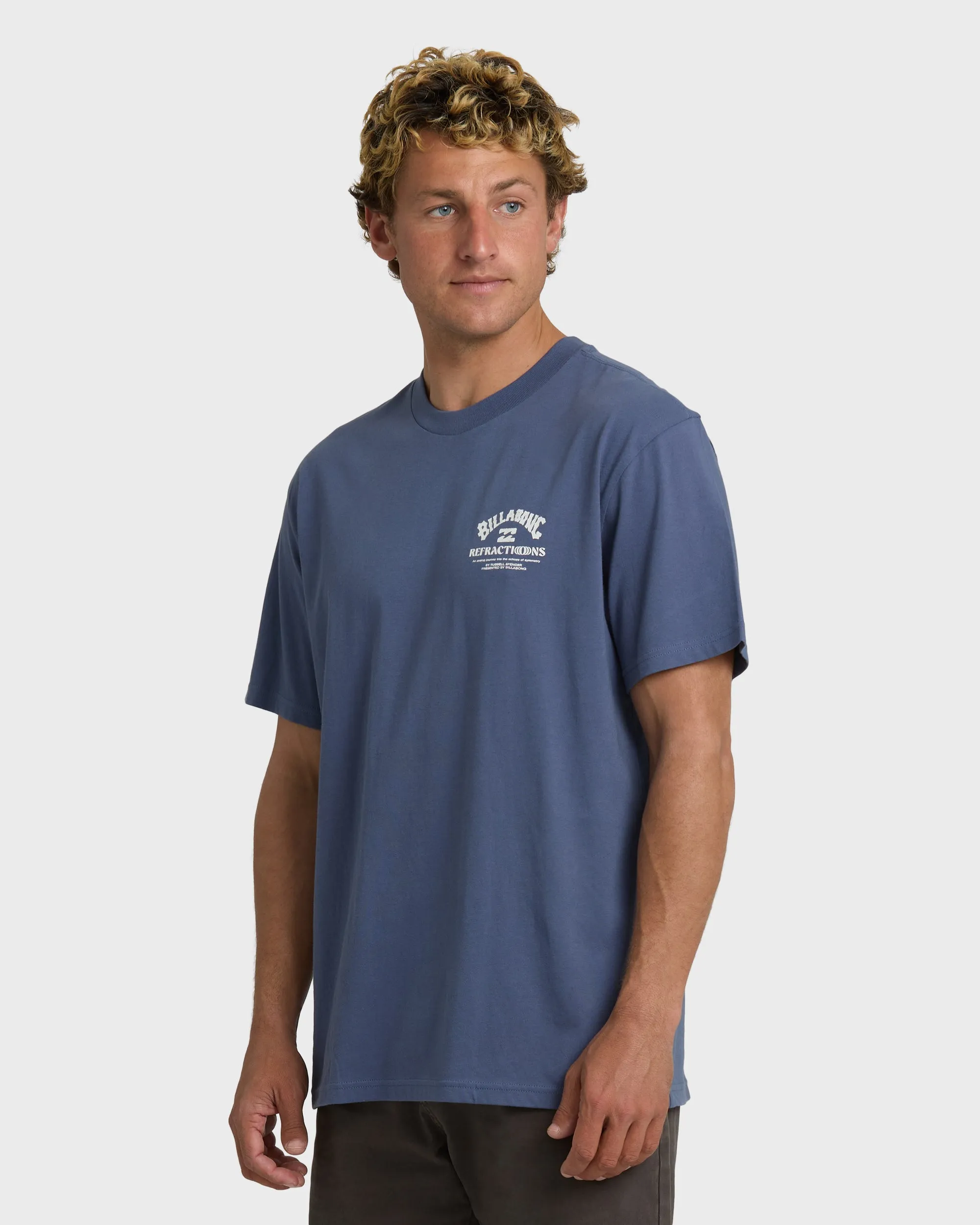 Flower Premium Short Sleeve T-Shirt - Vintage Indigo sold by Billabong product image thumbnail 3