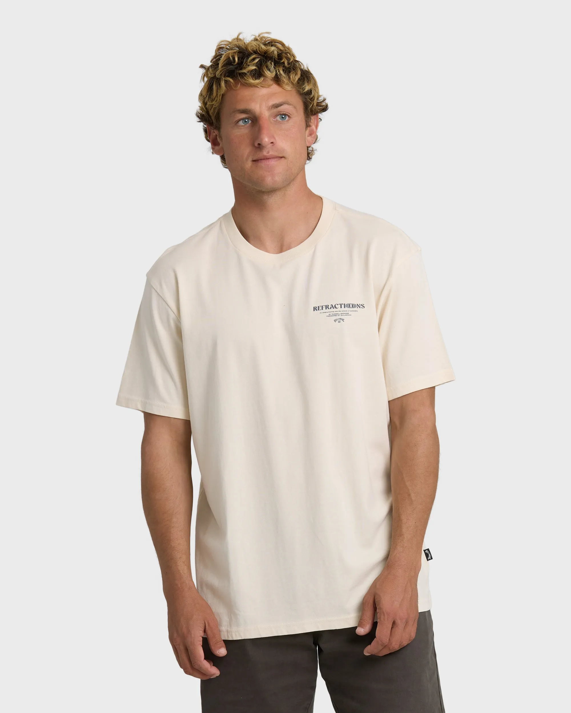 Refractions Premium Short Sleeve T-Shirt - Oyster Gray sold by Billabong