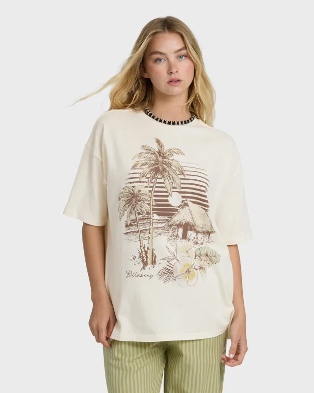 Will Find Me Here Short Sleeve T-Shirt - White Cap sold by Billabong