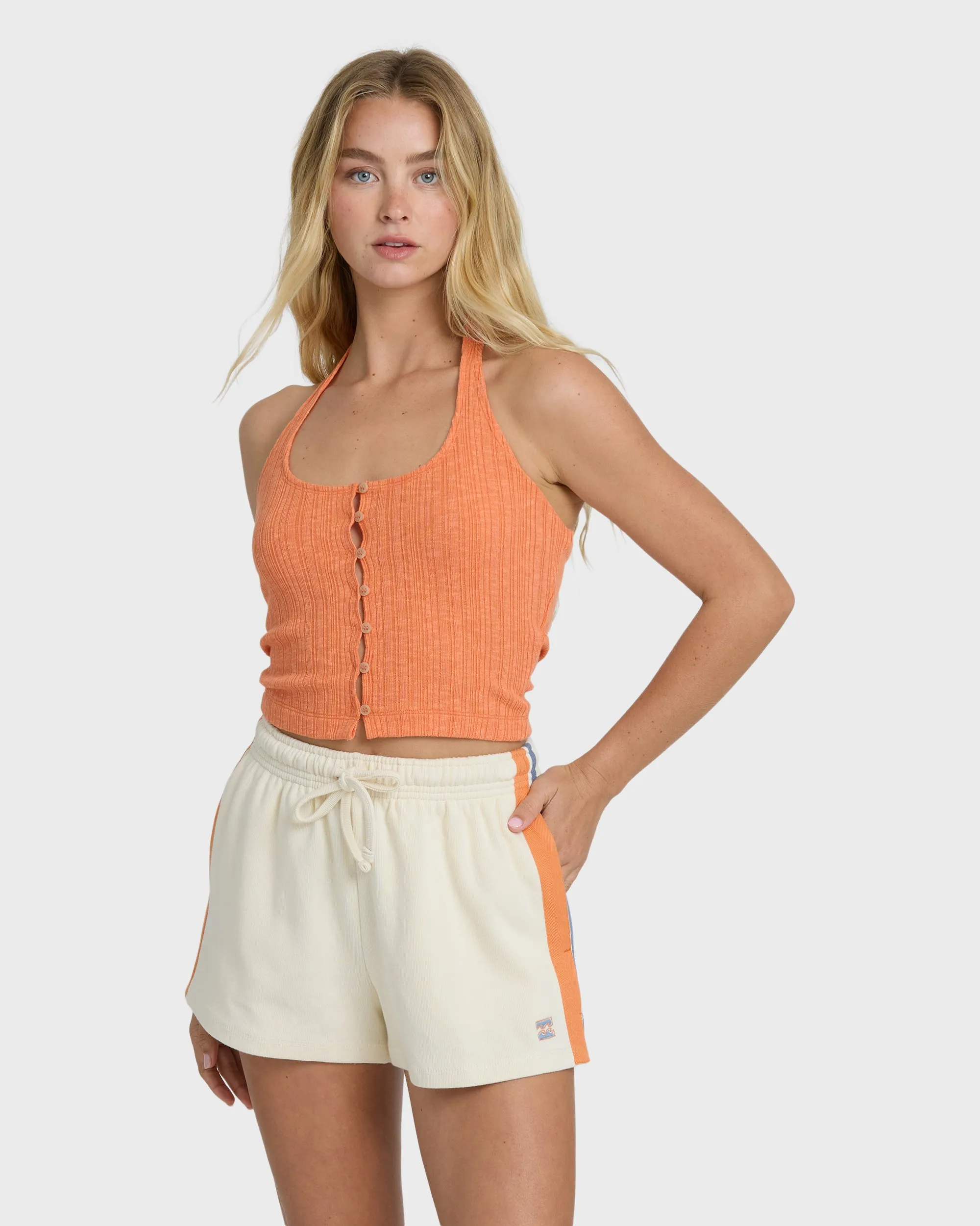 Classic Feels Sweatshorts - White Cap sold by Billabong
