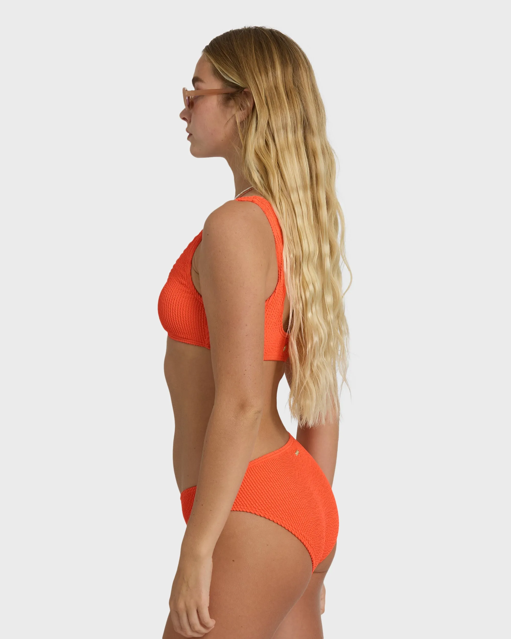 Summer Hi Lowrider Full Bikini Bottom - Hot Coral sold by Billabong product image thumbnail 3