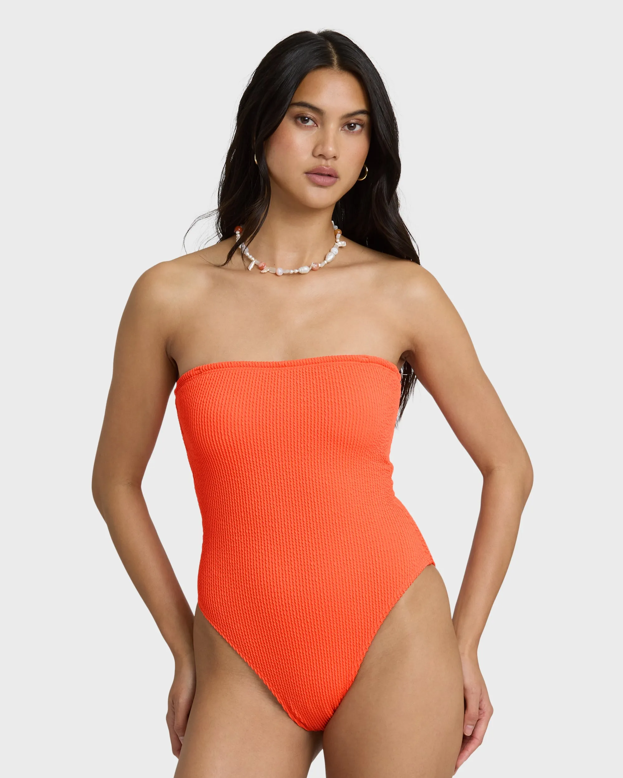 Summer Hi Tully One-piece Swimsuit - Hot Coral sold by Billabong