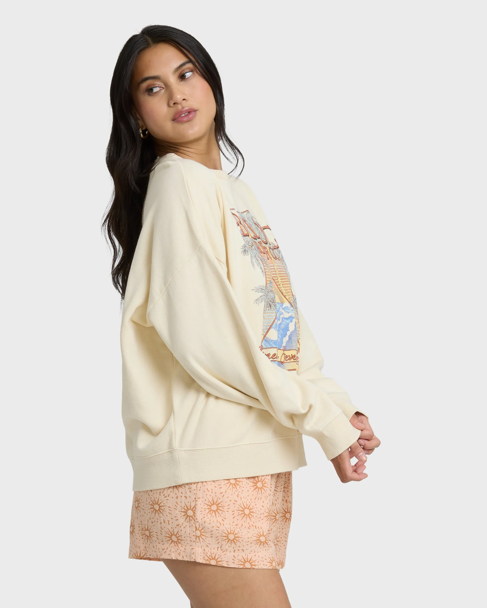 Echo Crewneck Sweatshirt - Winter White sold by Billabong product image thumbnail 4