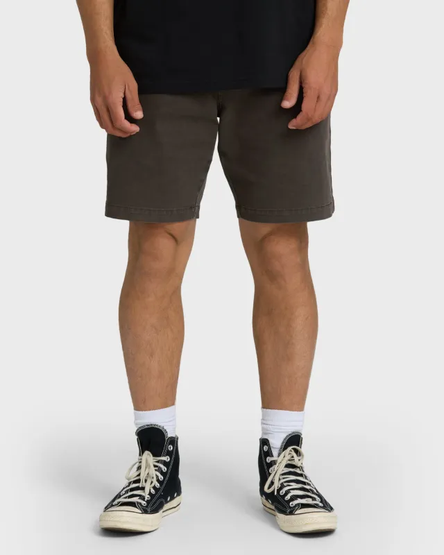 73 Wave Washed Chino Shorts - Raven made by Billabong