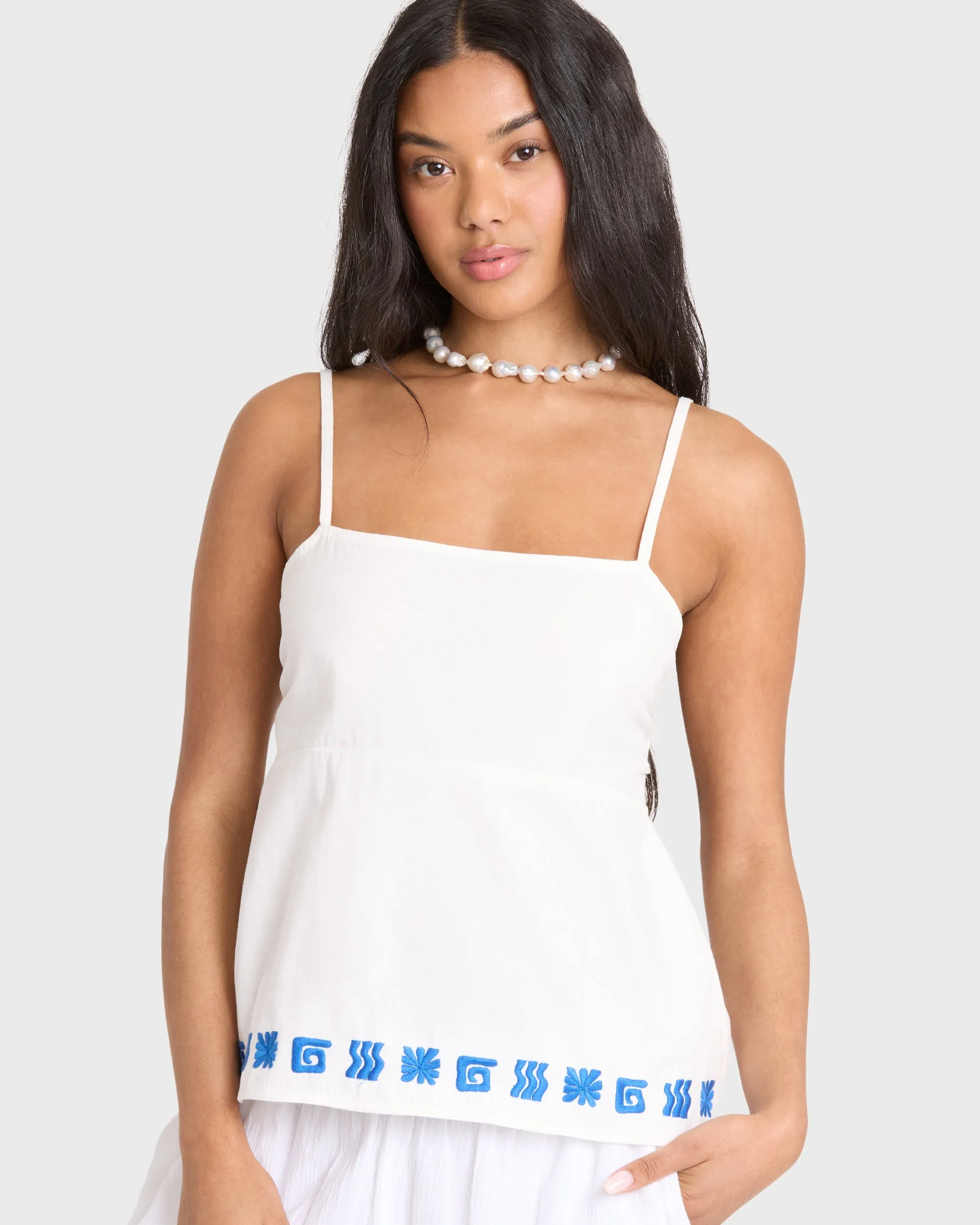 Sun Stamp Woven Tank - Salt Crystal sold by Billabong product image thumbnail 2