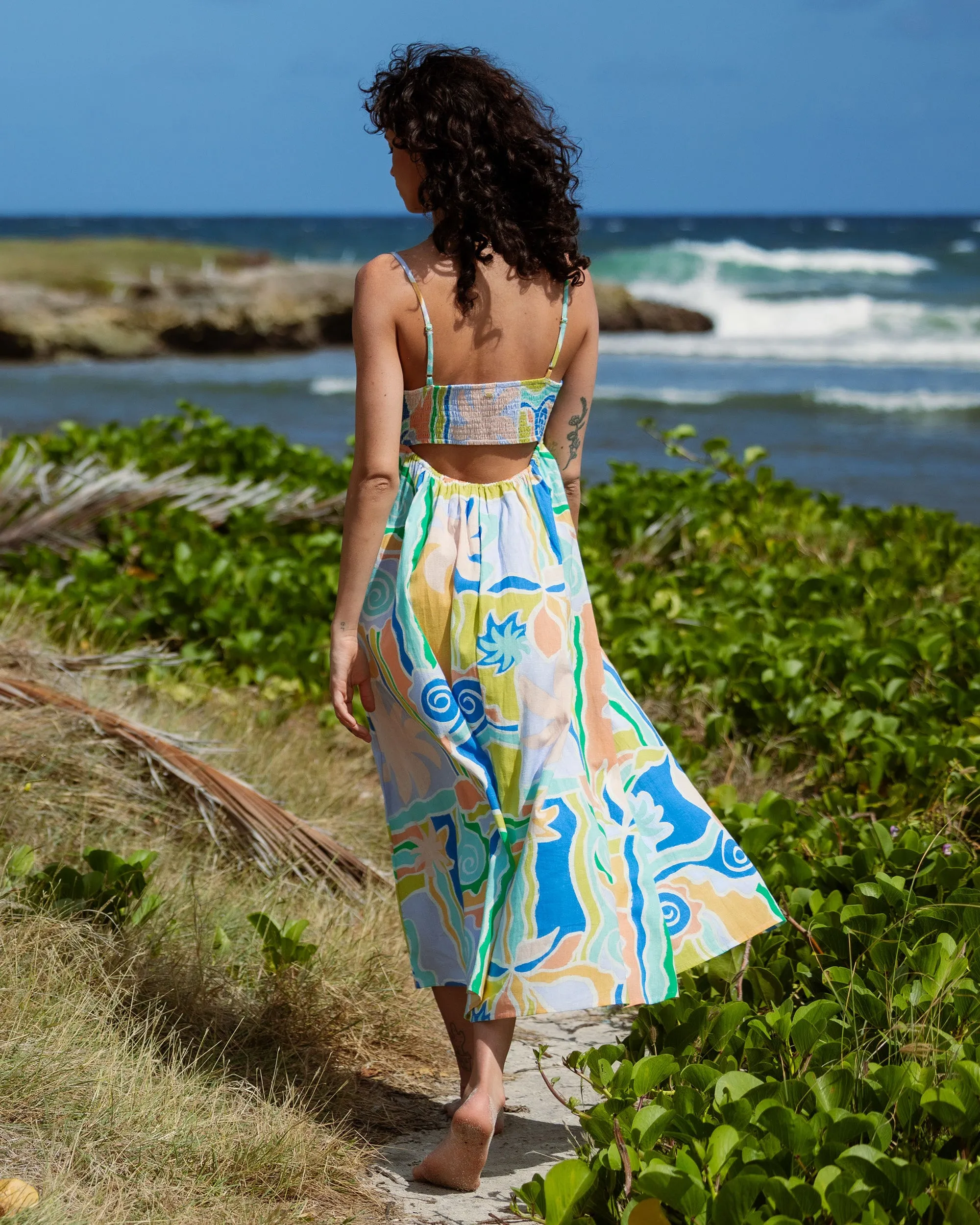 Island Life Midi Dress - Blue Multi sold by Billabong product image thumbnail 2