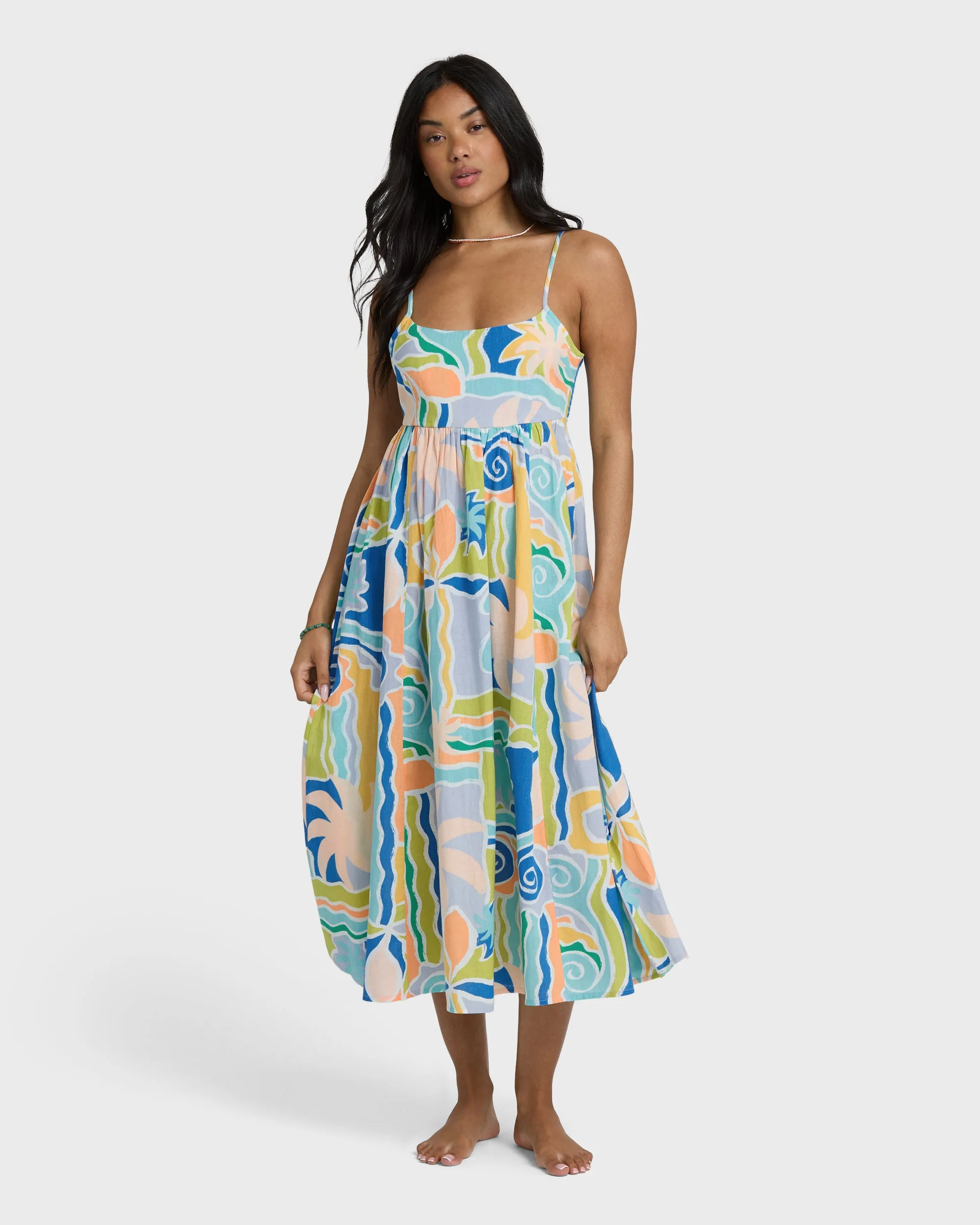 Island Life Midi Dress - Blue Multi sold by Billabong product image thumbnail 5