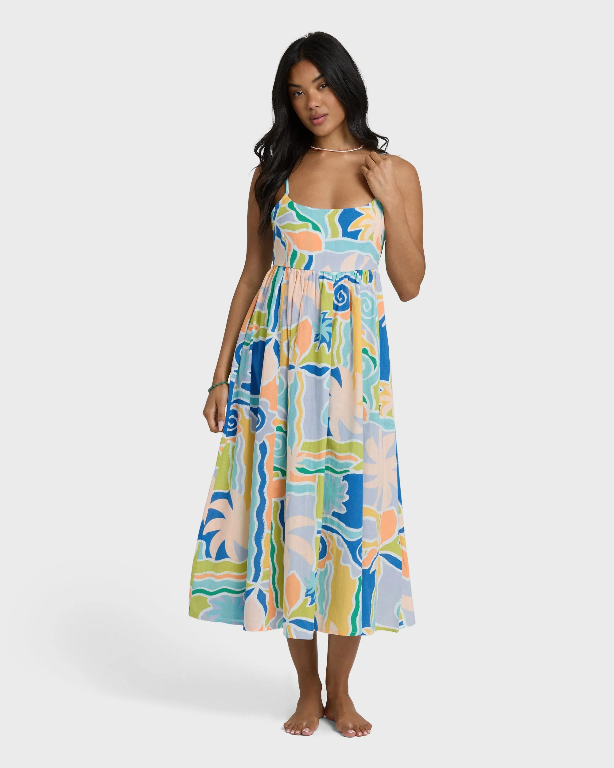Island Life Midi Dress - Blue Multi sold by Billabong product image thumbnail 3