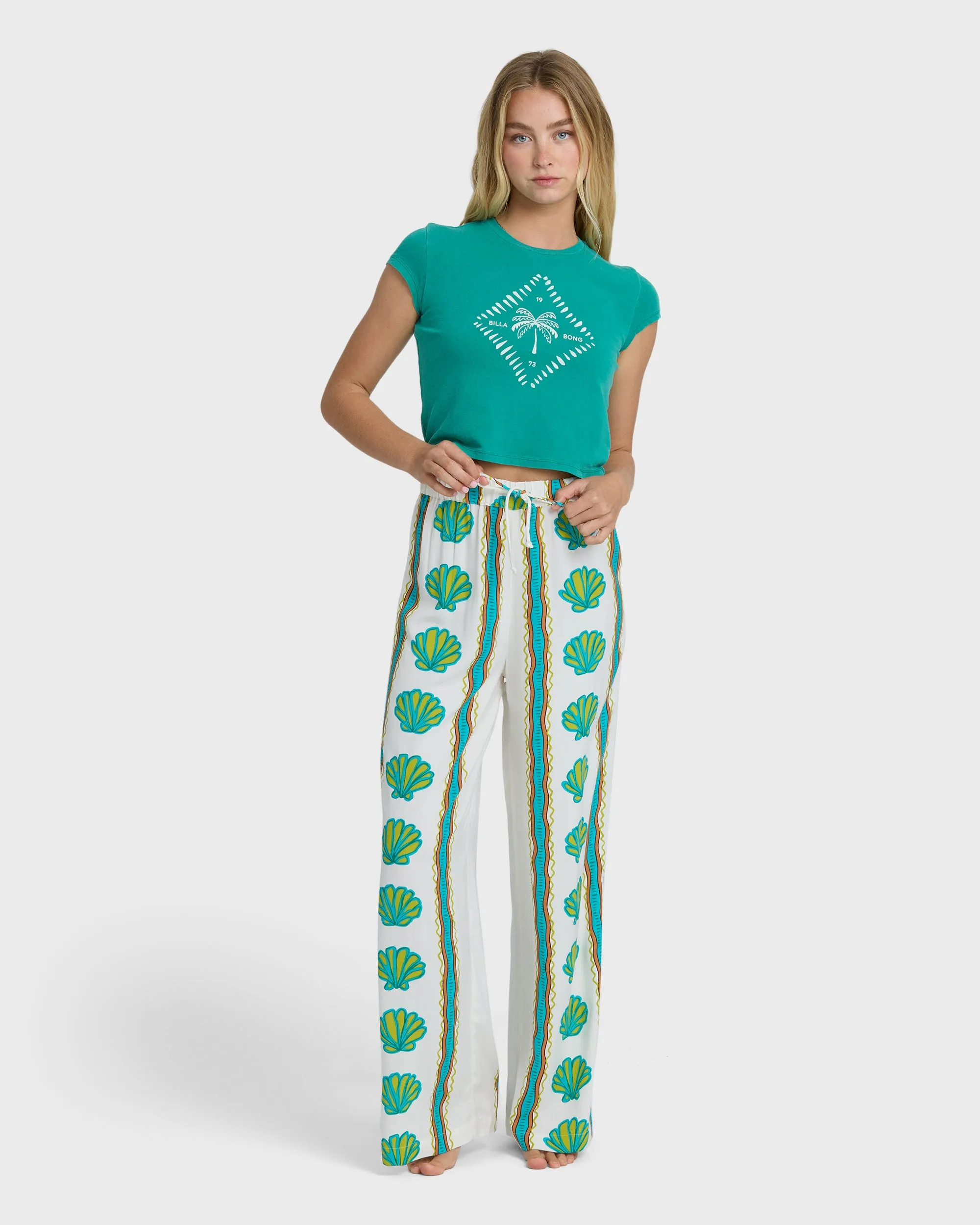 Coastal Crush Elastic Waist Pants - Salt Crystal sold by Billabong product image thumbnail 4