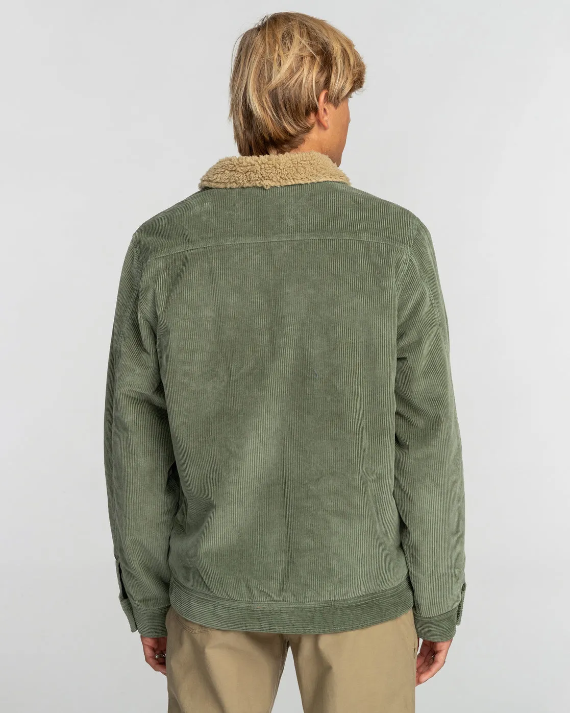 Barlow Cord Sherpa Lined Jacket - Sage sold by Billabong product image thumbnail 3