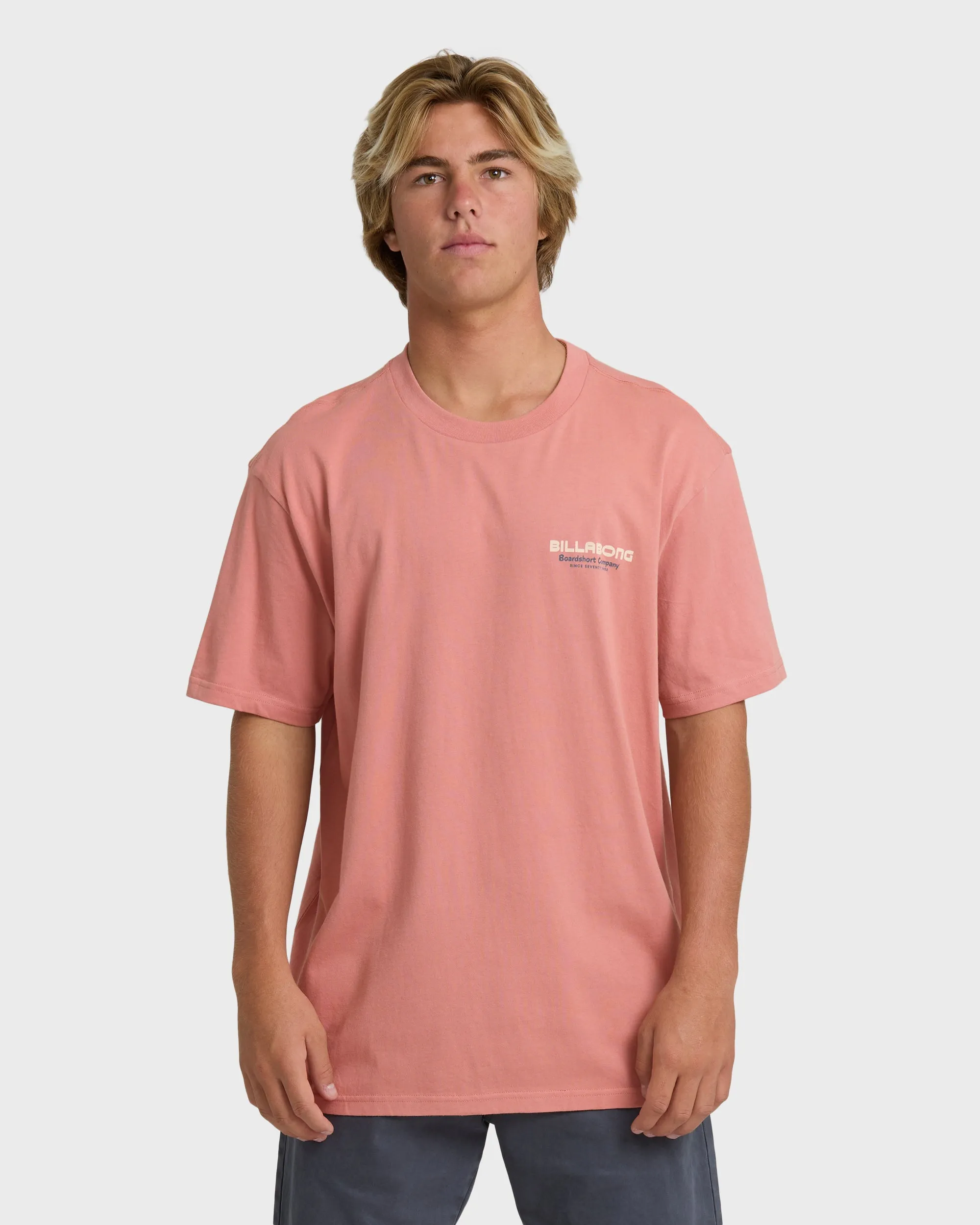 Tailgating Premium Short Sleeve T-Shirt - Ash Rose sold by Billabong
