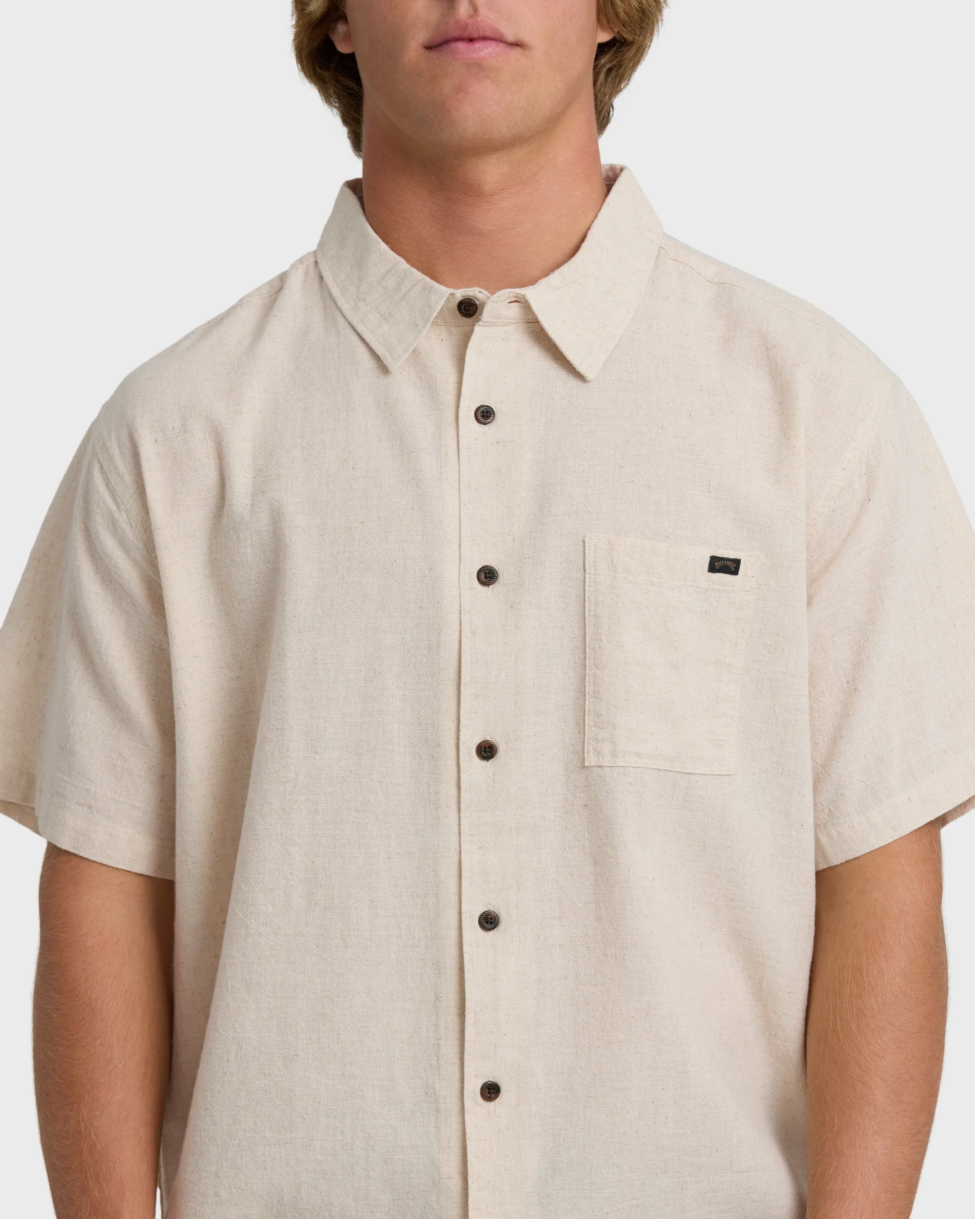 Victoria Short Sleeve Shirt - Off White sold by Billabong product image thumbnail 5