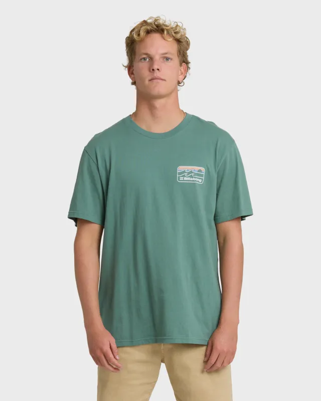 Runner Premium Short Sleeve T-Shirt - Sea Green made by Billabong