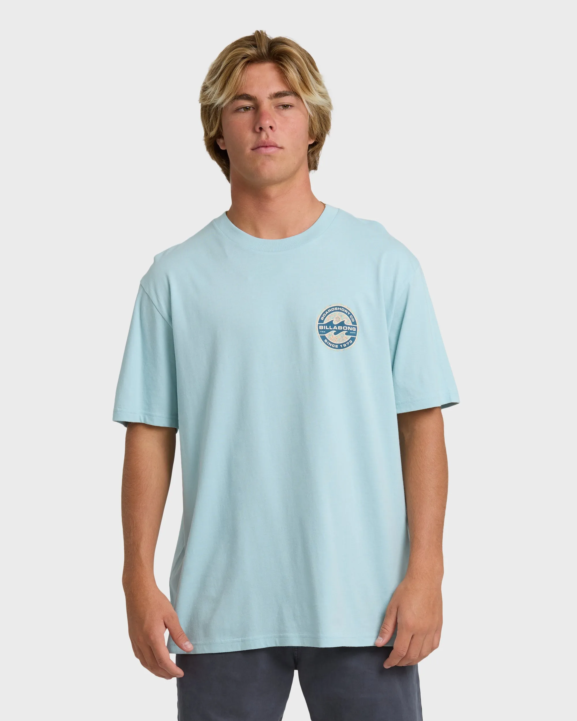Hollow Premium Short Sleeve T-Shirt - Dusty Blue sold by Billabong