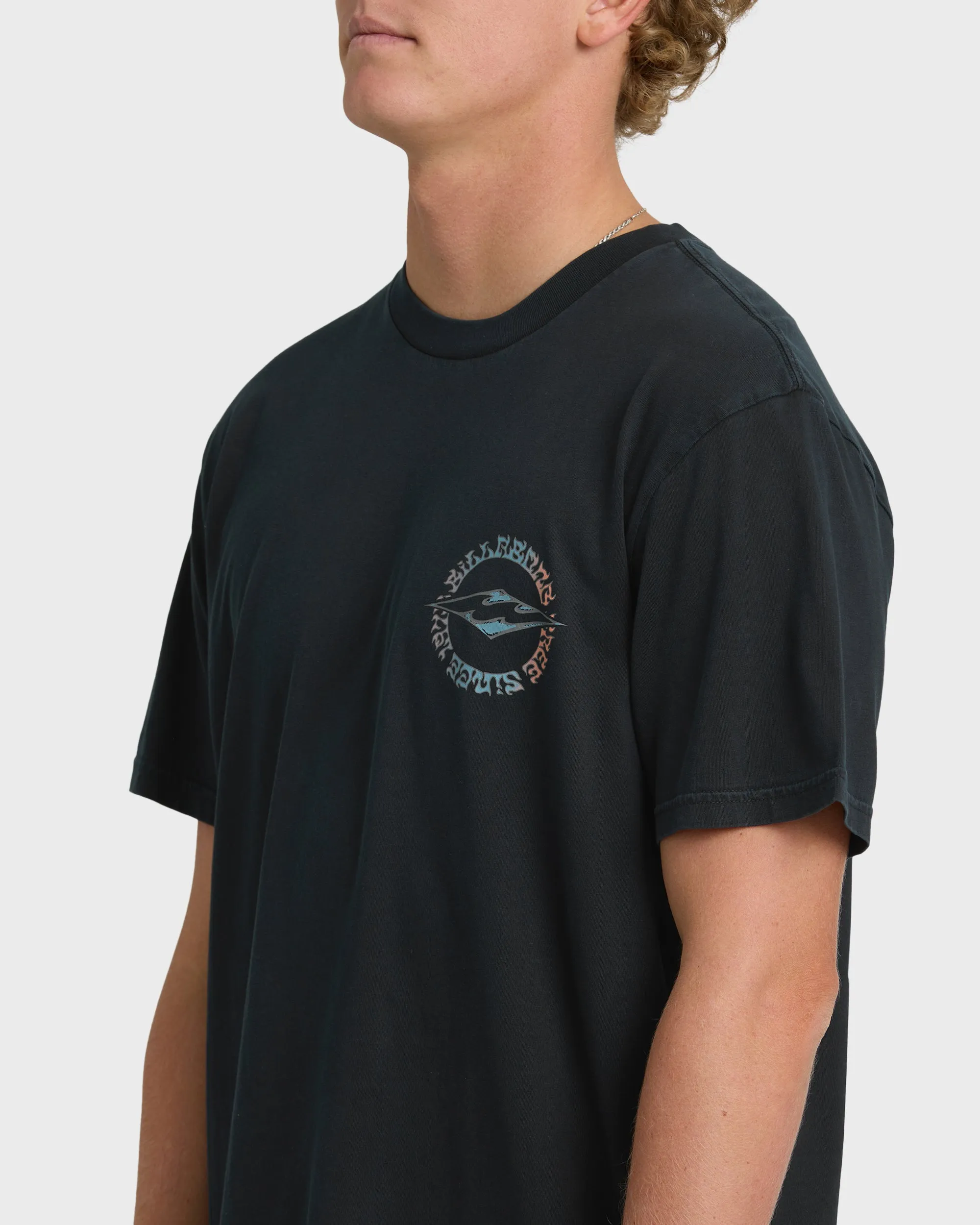 Hollow Diamond Wave Washed Premium Short Sleeve T-Shirt - Black sold by Billabong product image thumbnail 5