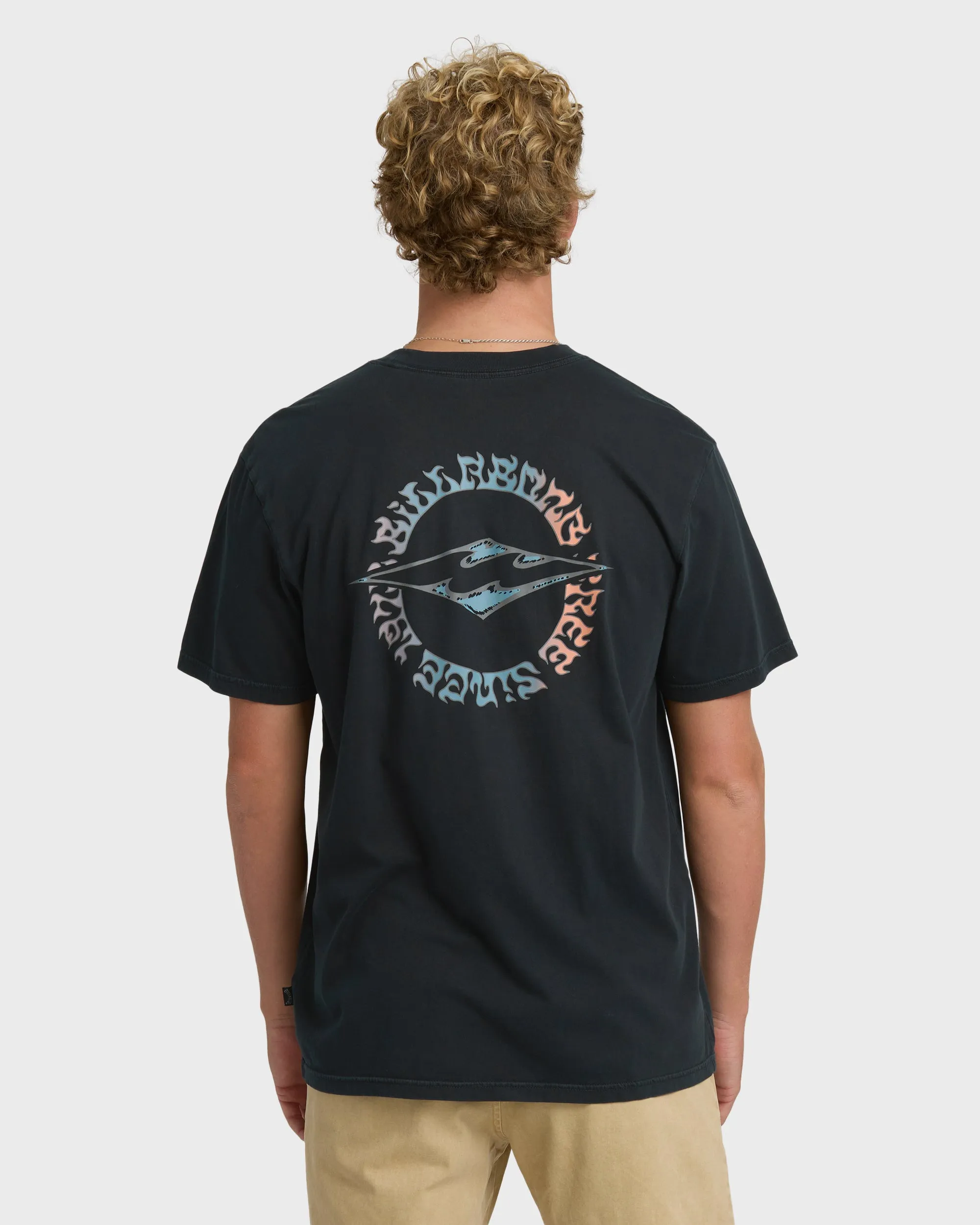 Hollow Diamond Wave Washed Premium Short Sleeve T-Shirt - Black sold by Billabong product image thumbnail 2
