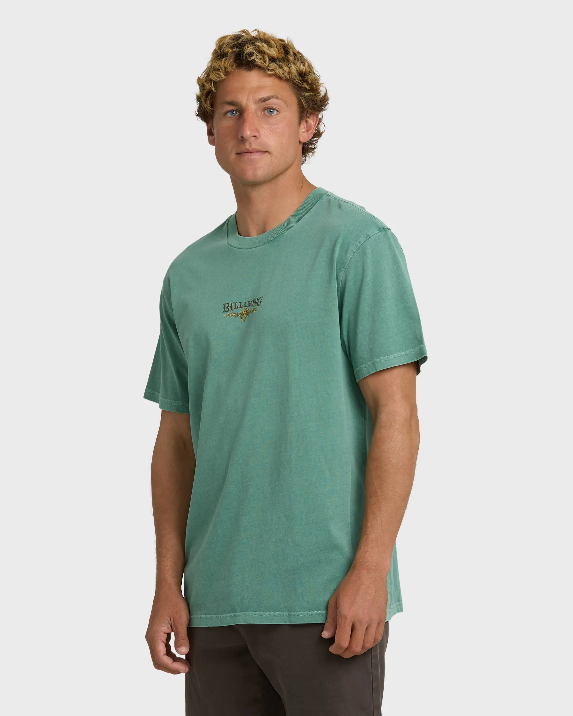 Pure Intentions Wave Washed Premium Short Sleeve T-Shirt - Sea Green sold by Billabong product image thumbnail 5