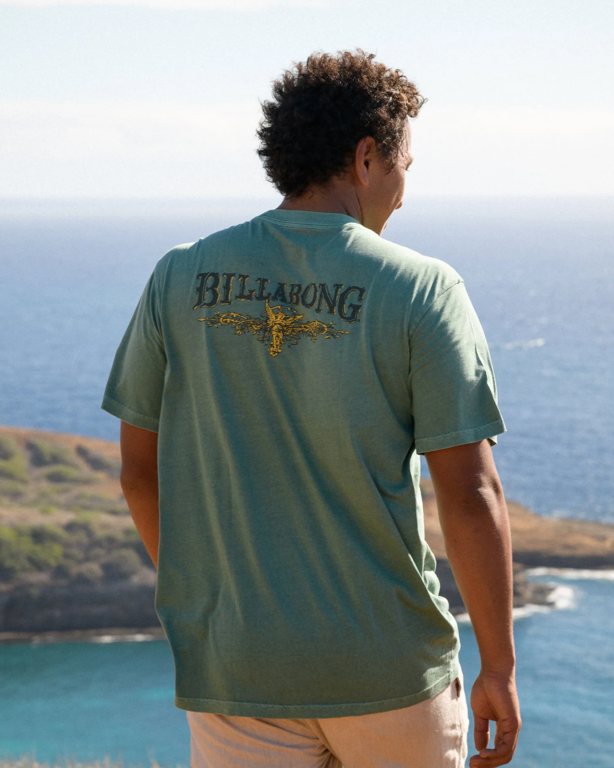Pure Intentions Wave Washed Premium Short Sleeve T-Shirt - Sea Green sold by Billabong