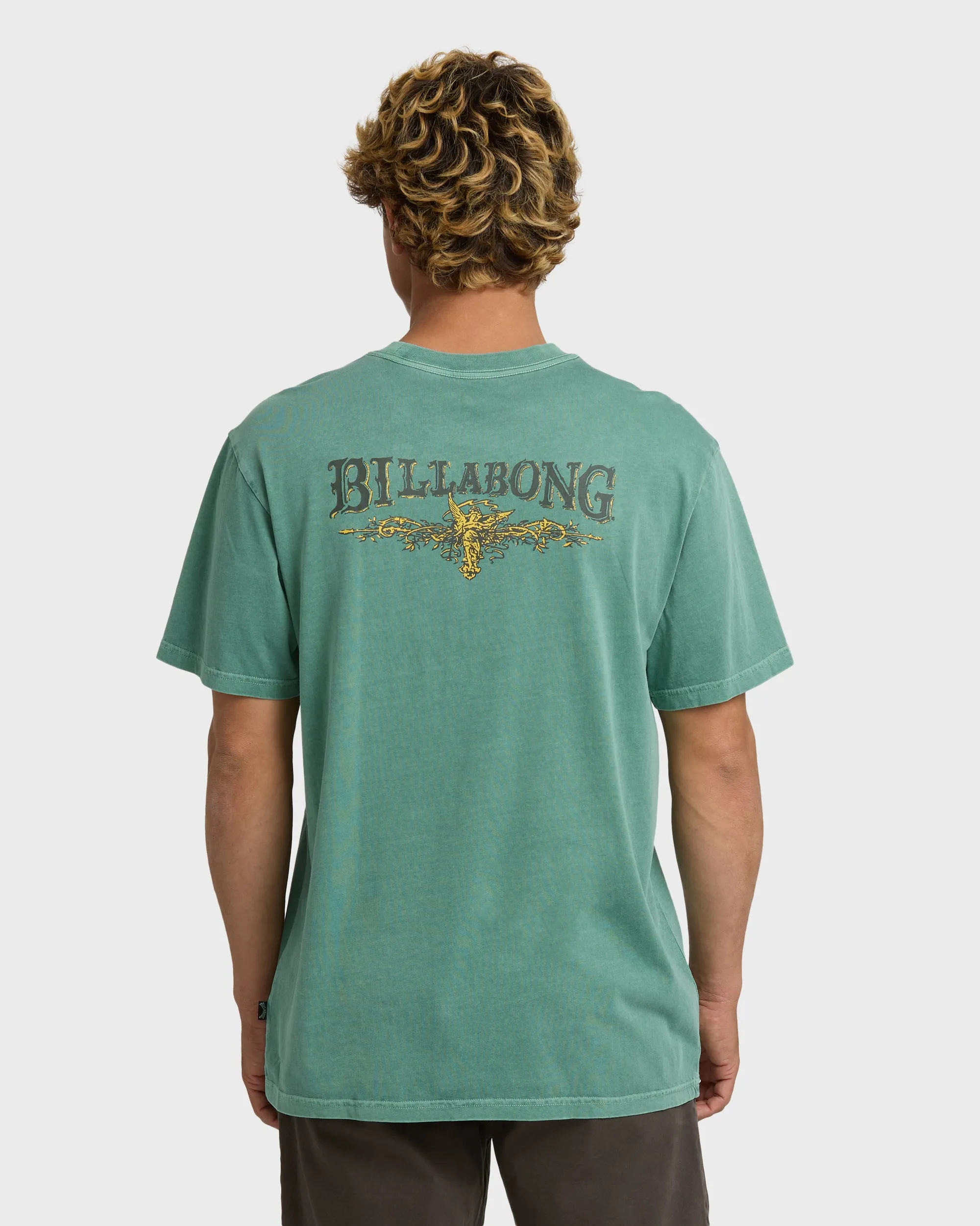 Pure Intentions Wave Washed Premium Short Sleeve T-Shirt - Sea Green sold by Billabong product image thumbnail 4