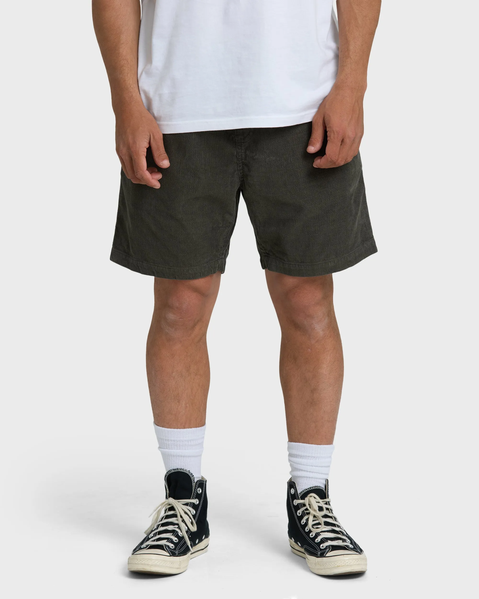 Larry Layback Cord Shorts - Dark Gray sold by Billabong product image thumbnail 2