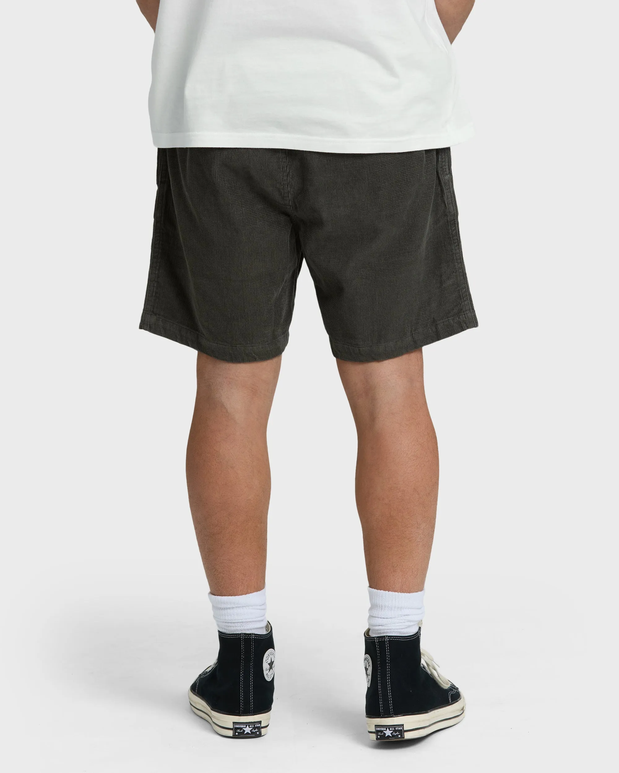Larry Layback Cord Shorts - Dark Gray sold by Billabong product image thumbnail 3