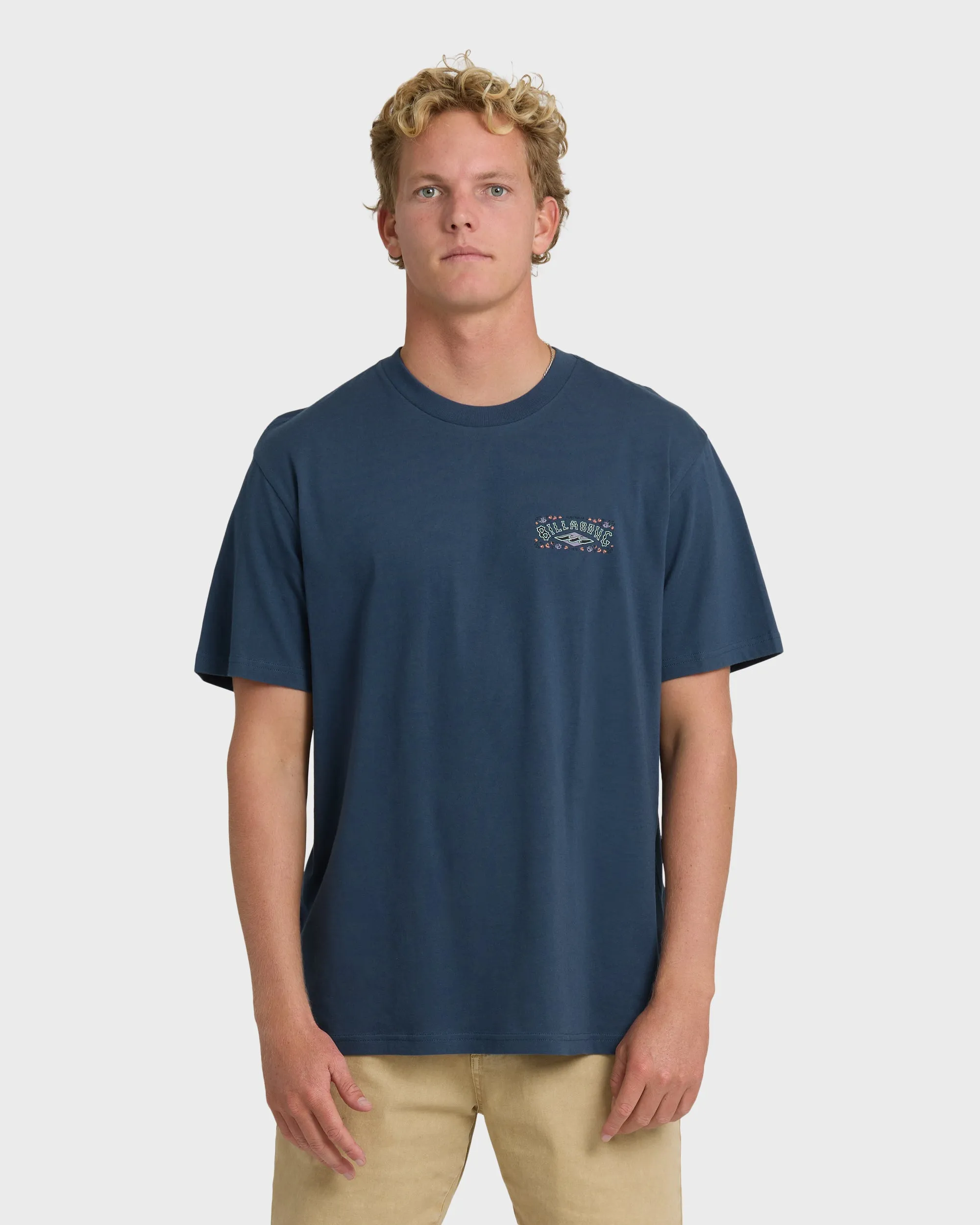 Heritage Arch Premium Short Sleeve T-Shirt - Dark Denim sold by Billabong