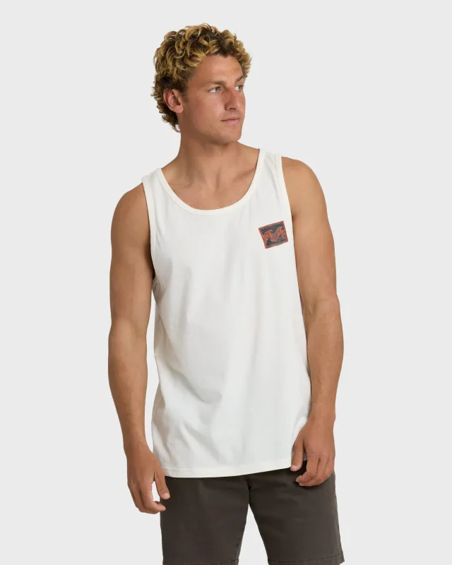 Crayon Wave Tank - Off White sold by Billabong