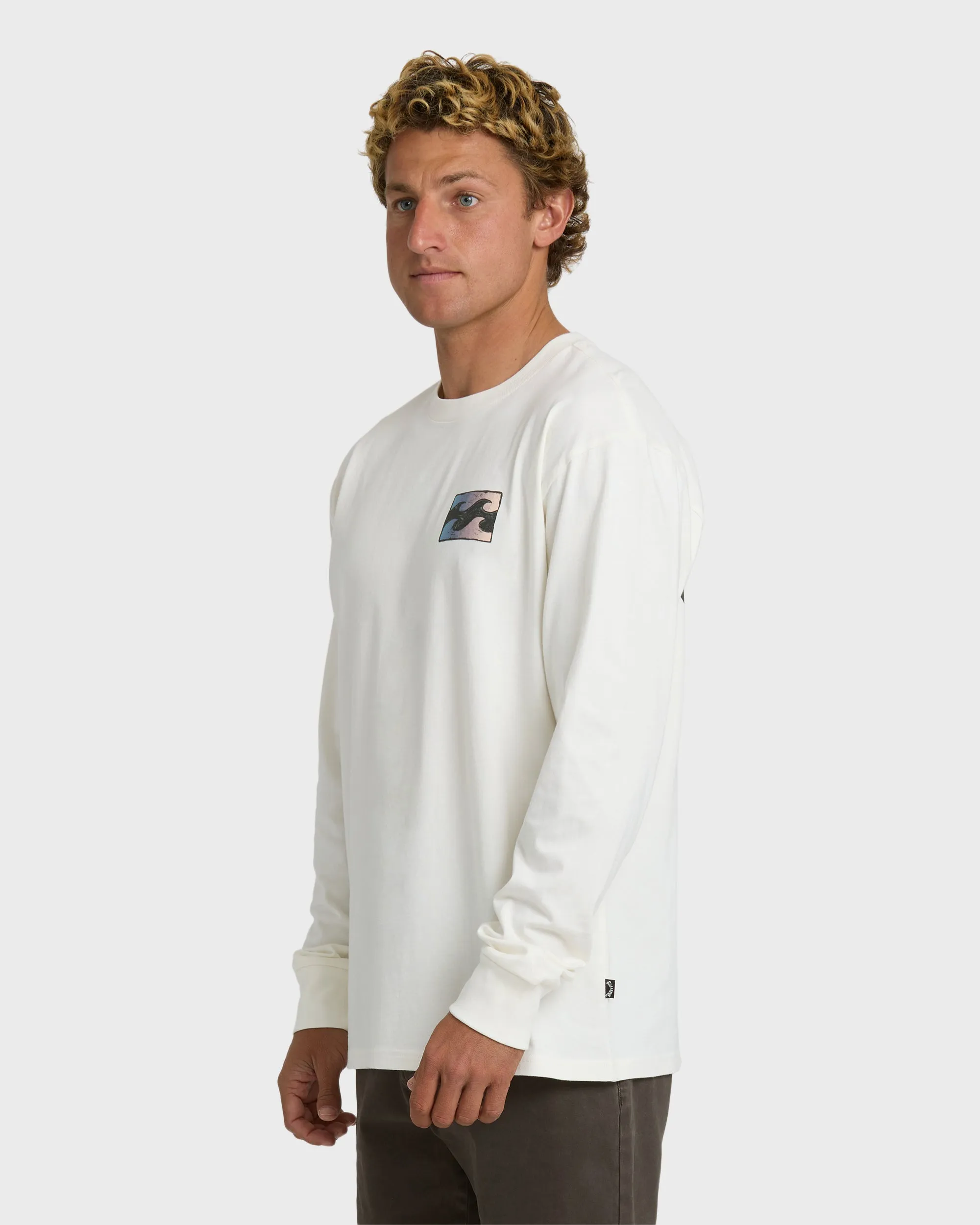 Crayon Wave Premium Long Sleeve T-Shirt - Off White sold by Billabong product image thumbnail 3