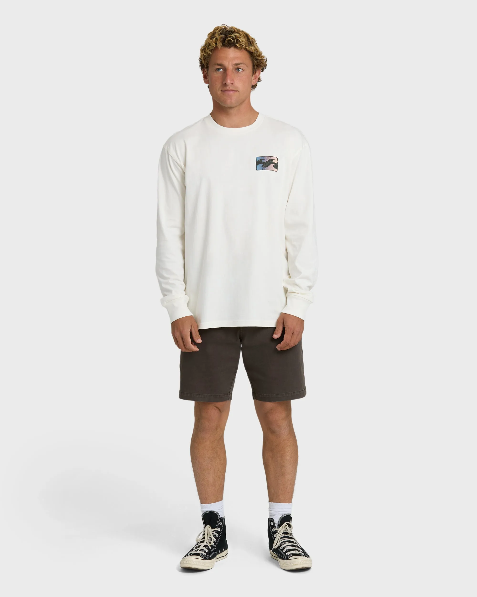Crayon Wave Premium Long Sleeve T-Shirt - Off White sold by Billabong product image thumbnail 4