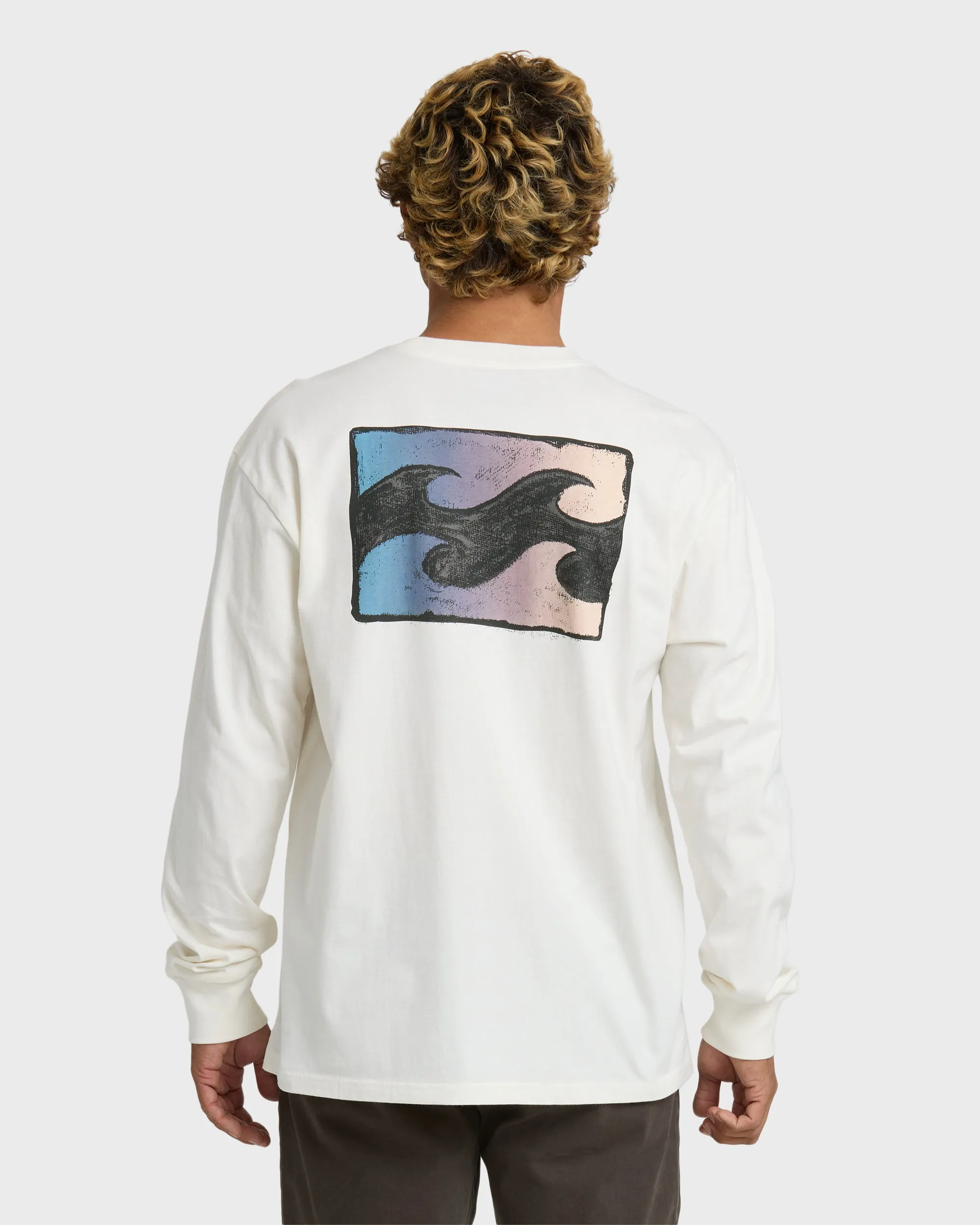 Crayon Wave Premium Long Sleeve T-Shirt - Off White sold by Billabong product image thumbnail 2
