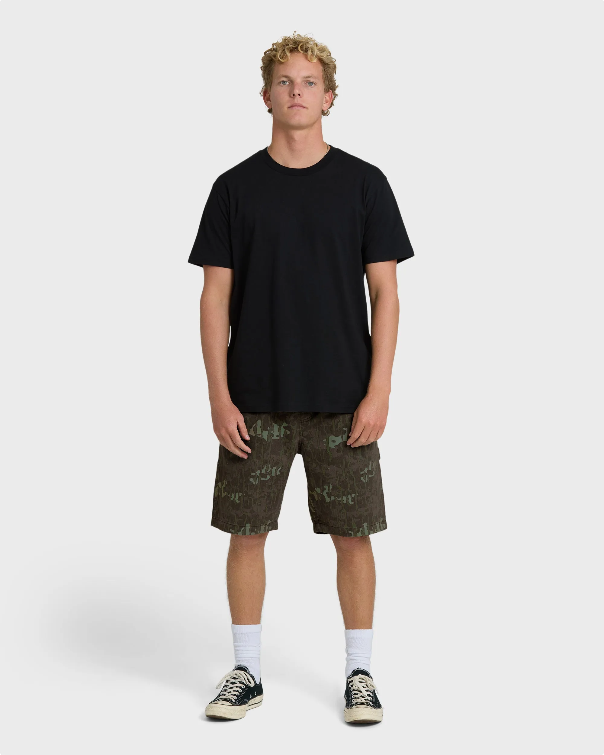 Bad Dog Elastic Shorts - Green Camo sold by Billabong product image thumbnail 4