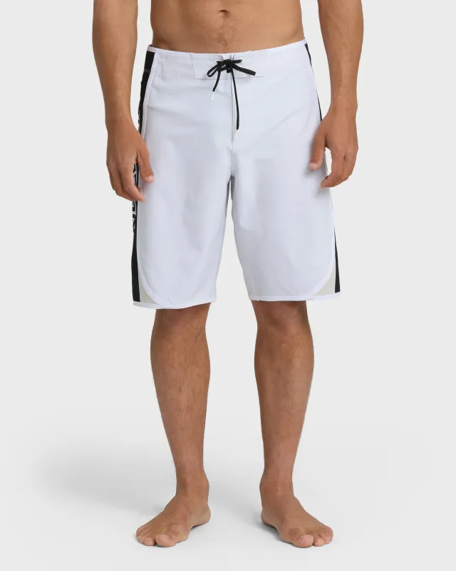 Dbah Bio Wave Pro Boardshorts - White Vintage sold by Billabong