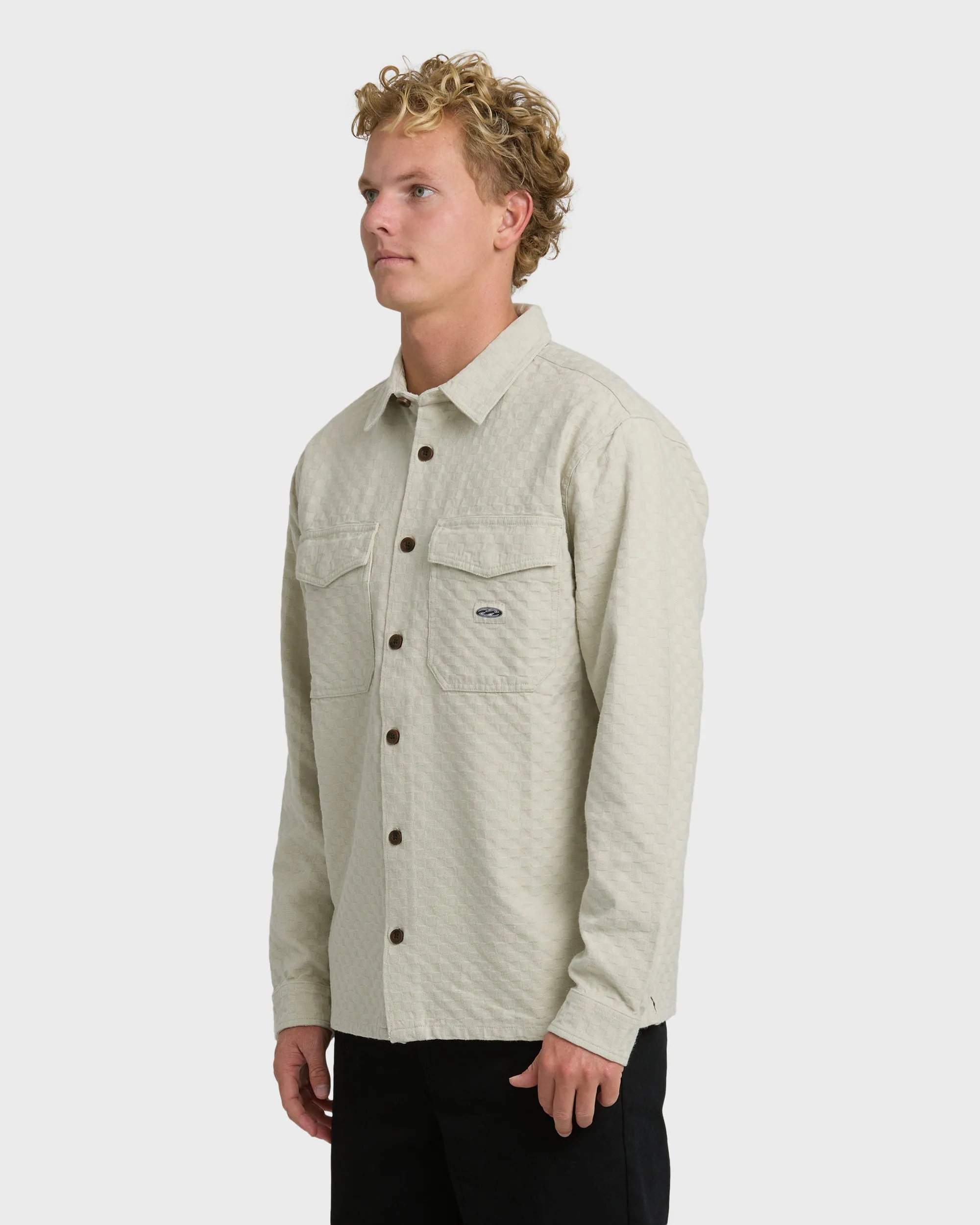 Bad Dog Long Sleeve Flannel Shirt - Chino sold by Billabong product image thumbnail 3