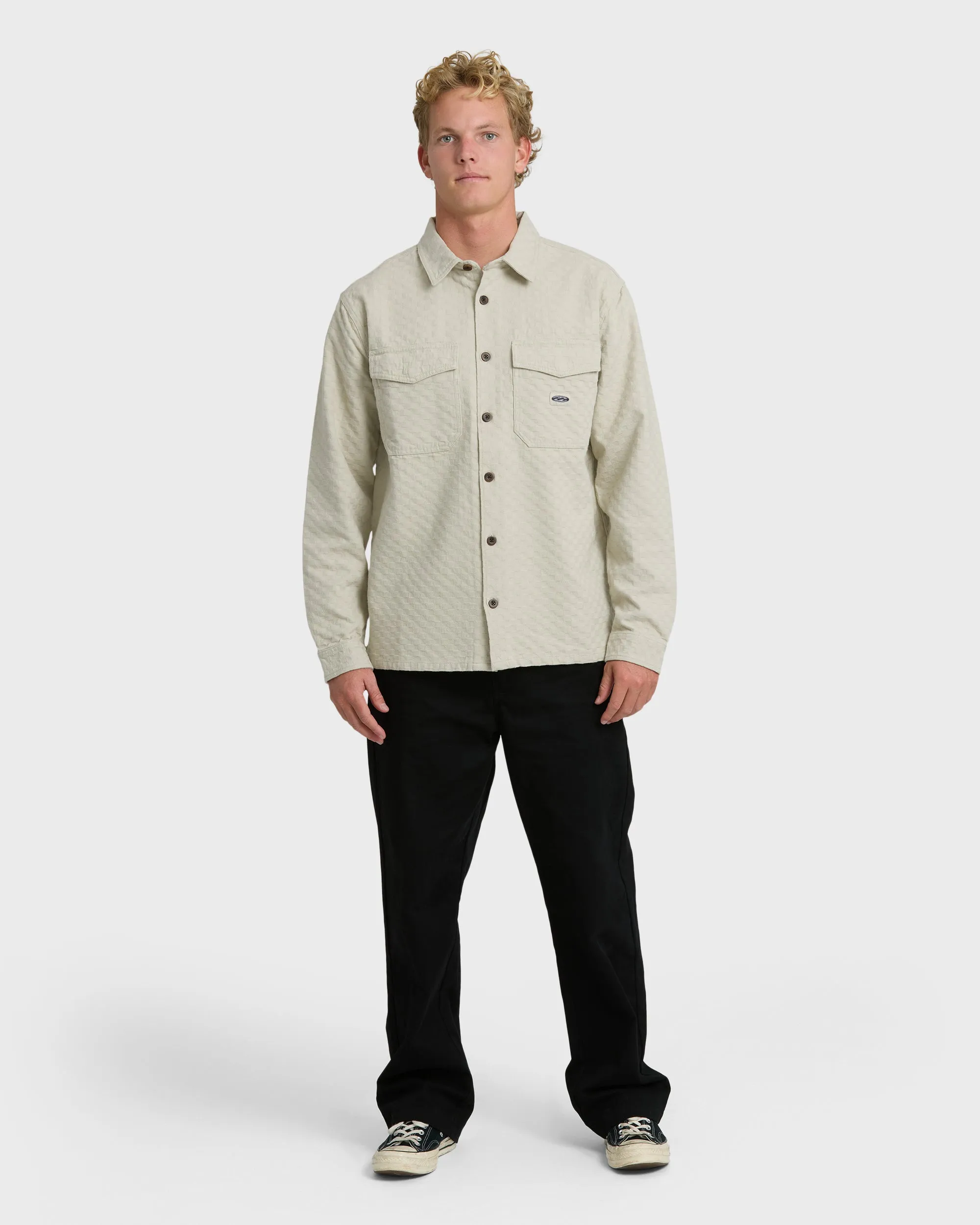 Bad Dog Long Sleeve Flannel Shirt - Chino sold by Billabong product image thumbnail 4