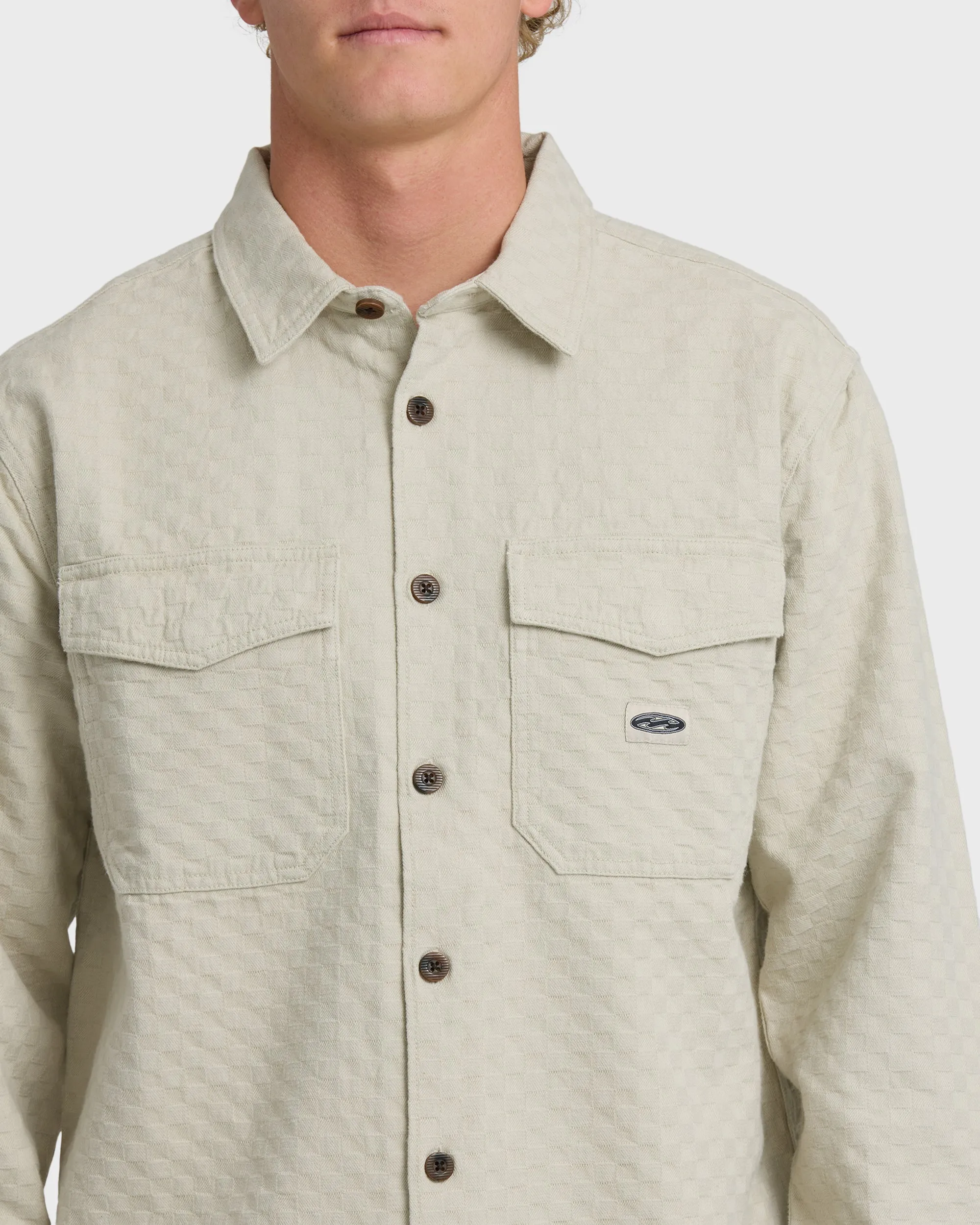Bad Dog Long Sleeve Flannel Shirt - Chino sold by Billabong product image thumbnail 5