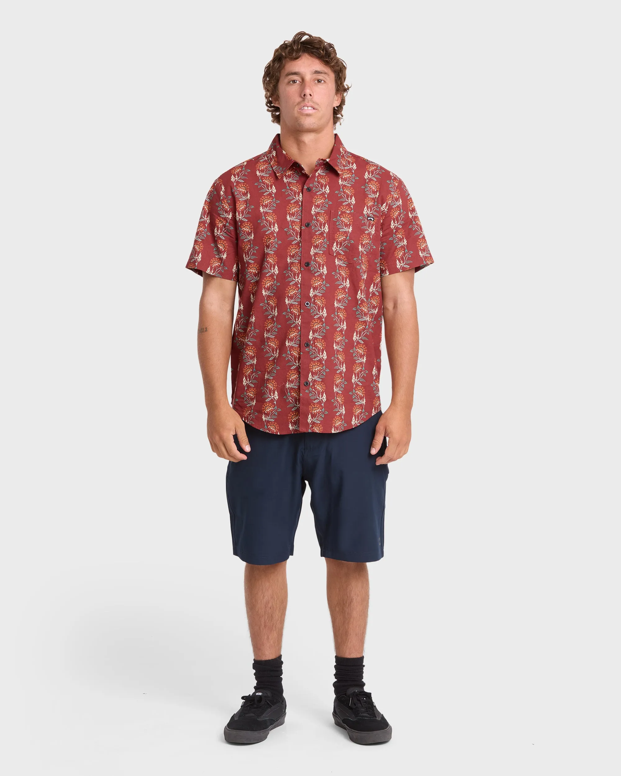 Chase Short Sleeve Shirt - Brick sold by Billabong product image thumbnail 4